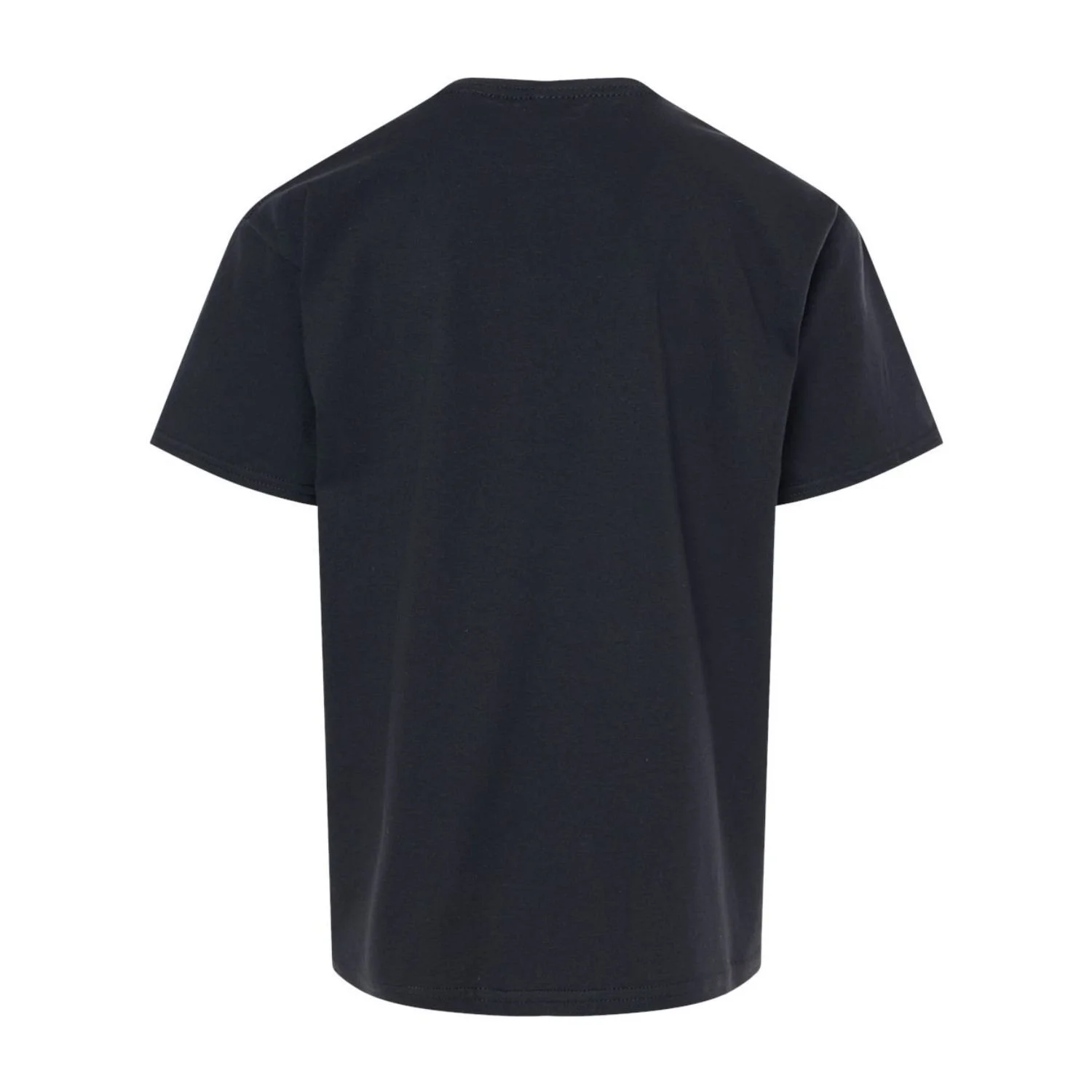 Plain back of youth black crew neck t-shirt, Mongolian heritage tee