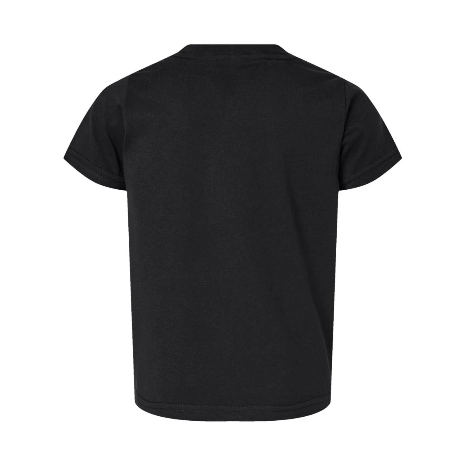 Plain back of toddler black crew neck t-shirt, Mongolian heritage tee