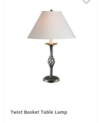 Twin Basket Table Lamp, from Hubbardton Forge