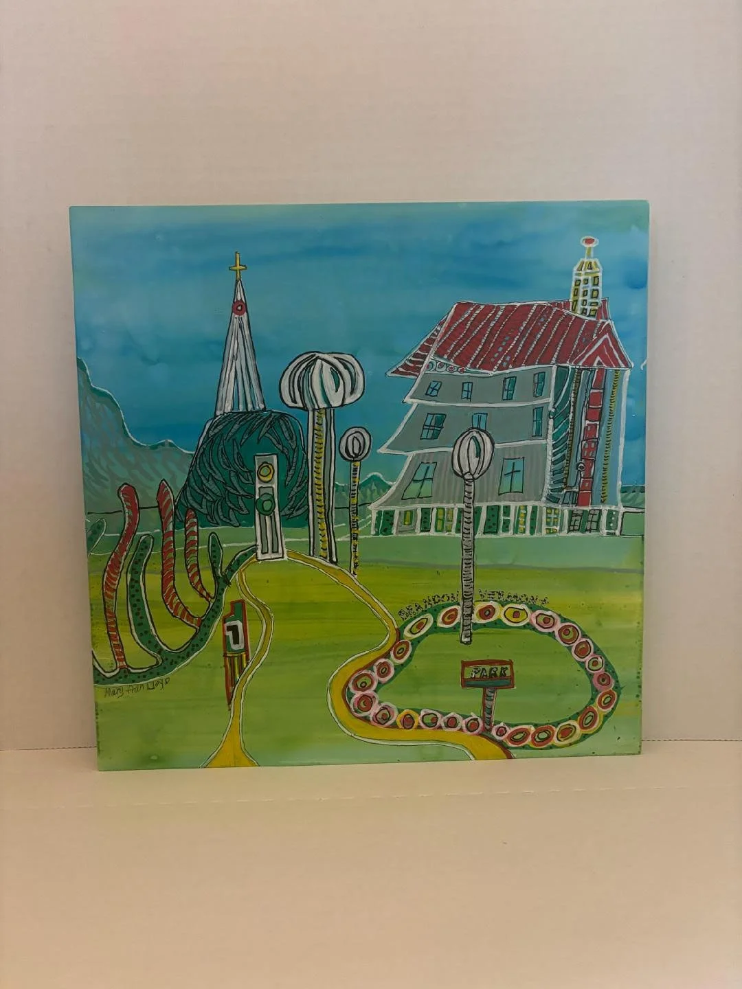 Painting by local artist Mary Fran Lloyd