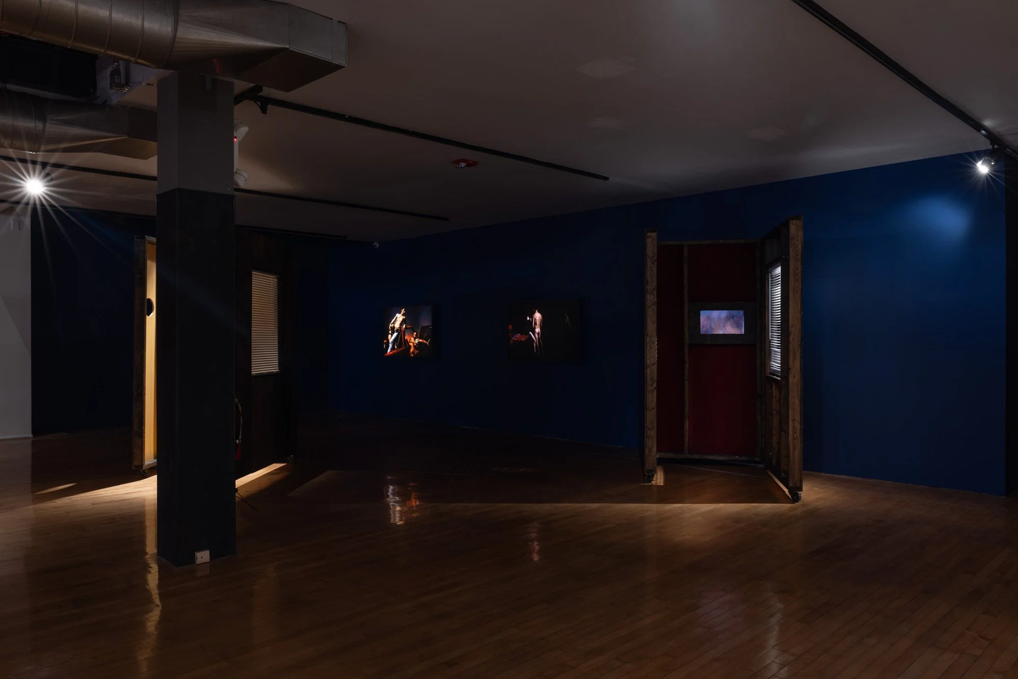 Eileen Cowin and Jonesy, Telling Them Apart Installation View, UCR Arts, Riverside, CA 2024.