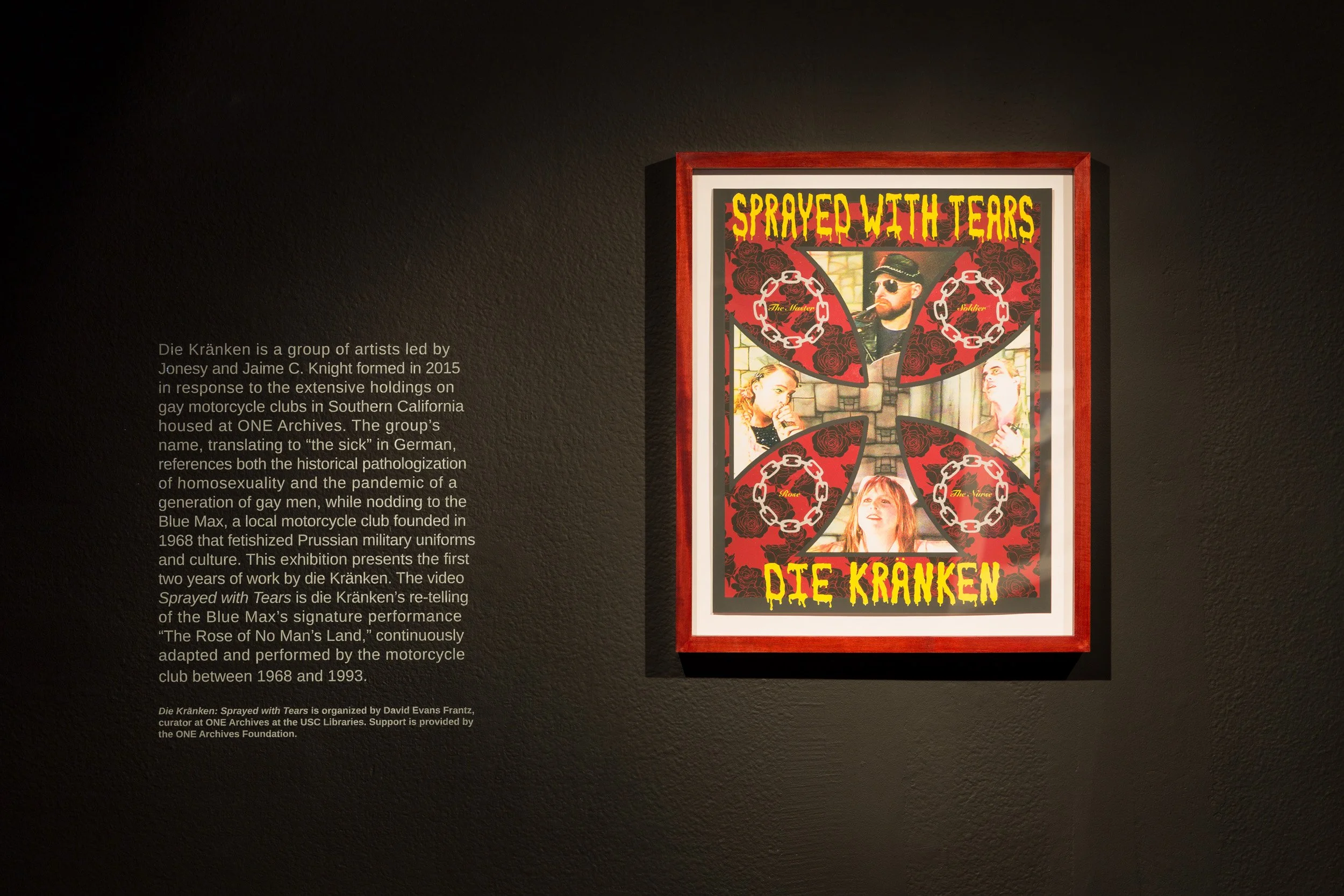 Die Kränken, Installation View, ONE Archives at the USC Libraries, Los Angeles, CA 2017.