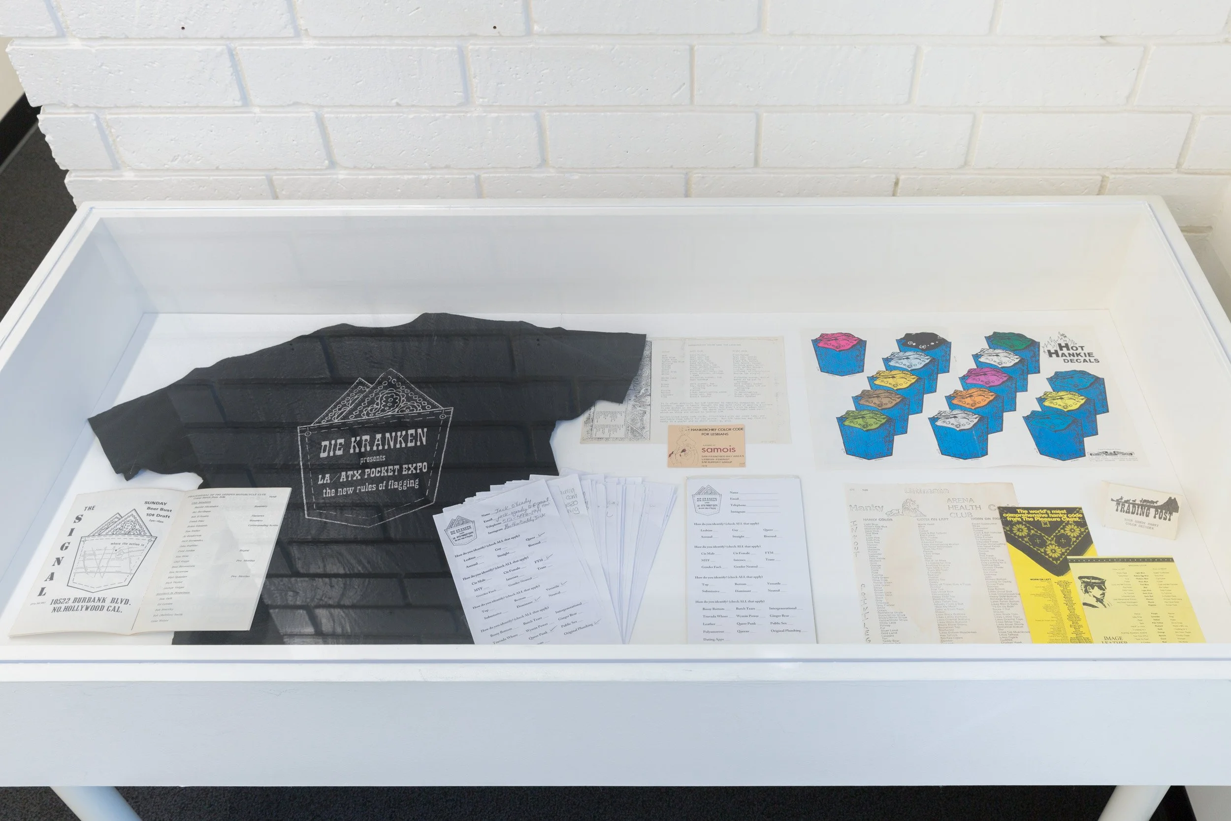 Die Kränken, Installation View, ONE Archives at the USC Libraries, Los Angeles, CA 2017.