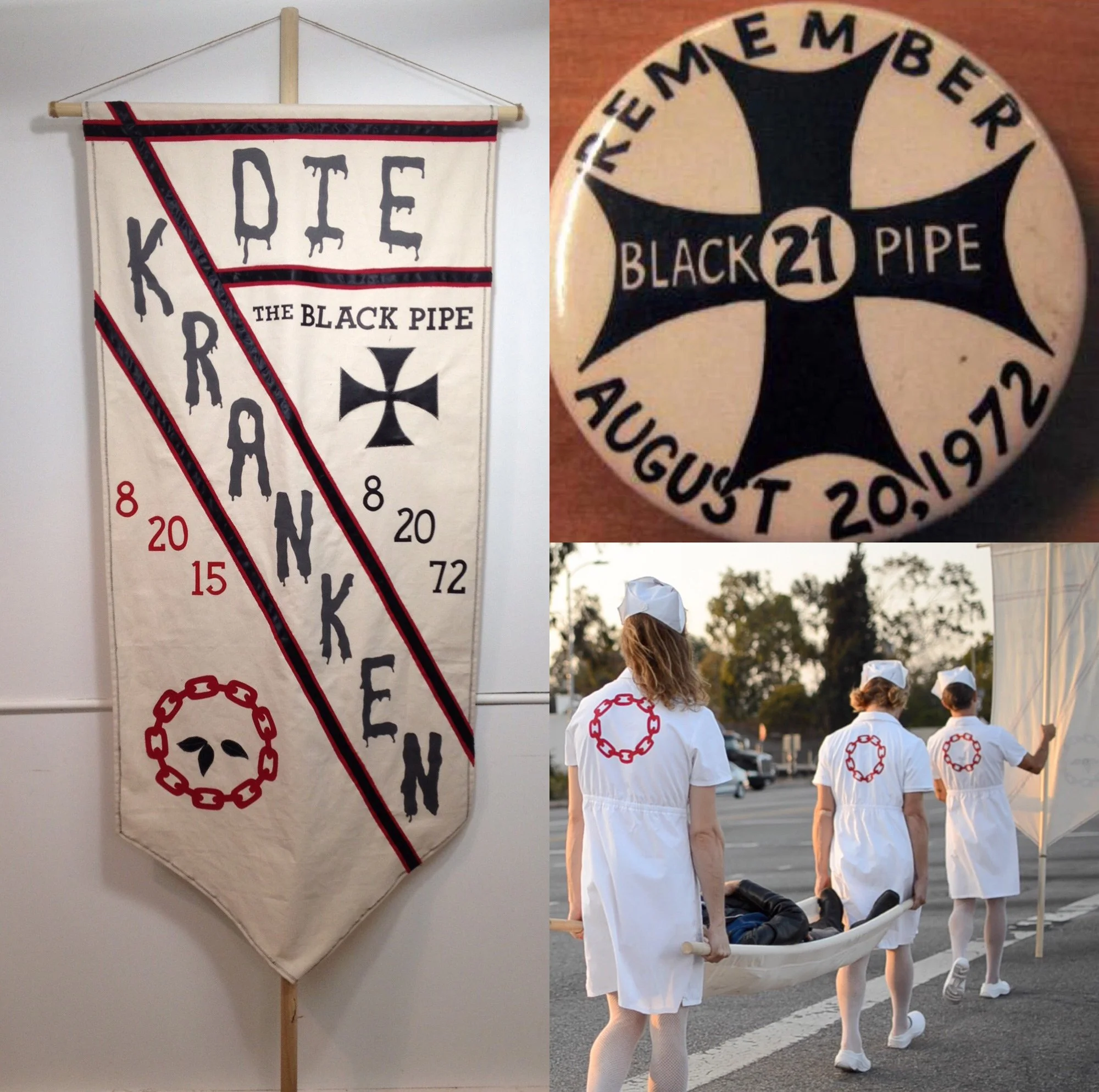 Still from "Die Kränken Black Pipe Intervention", Single Channel Video, 2016.