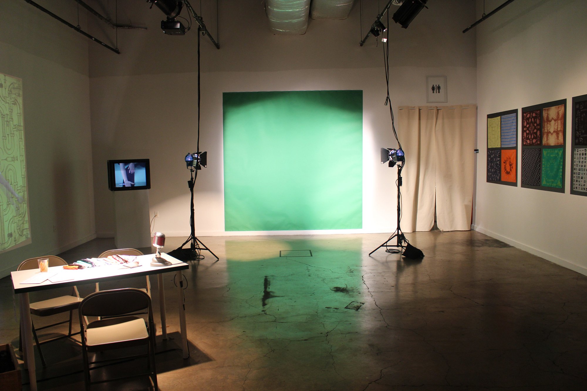LA/ATX Pocket Expo, Installation View, Salvage Vanguard Theatre, Austin, TX, 2016.