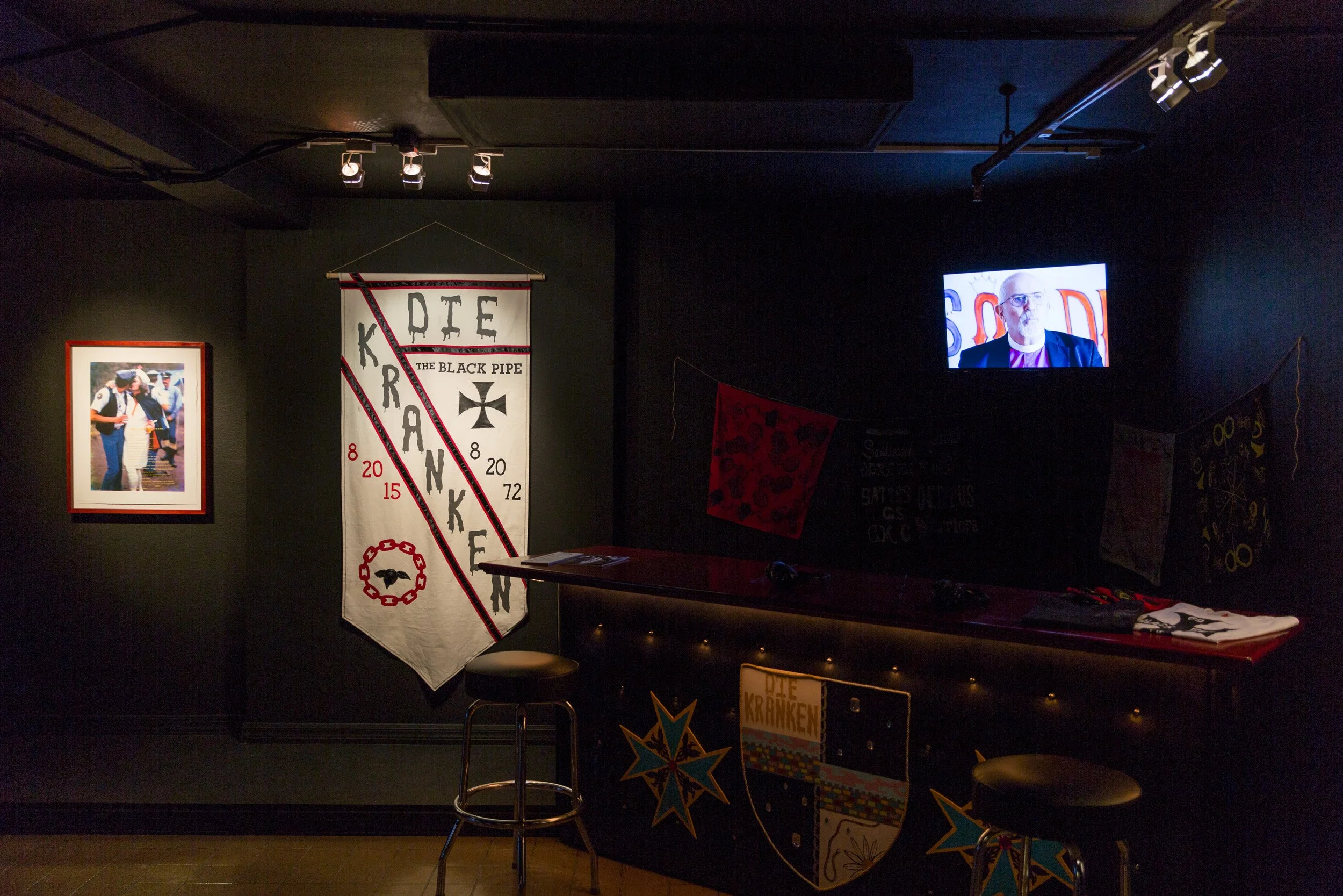 Die Kränken, Installation View, ONE Archives at the USC Libraries, Los Angeles, CA 2017.
