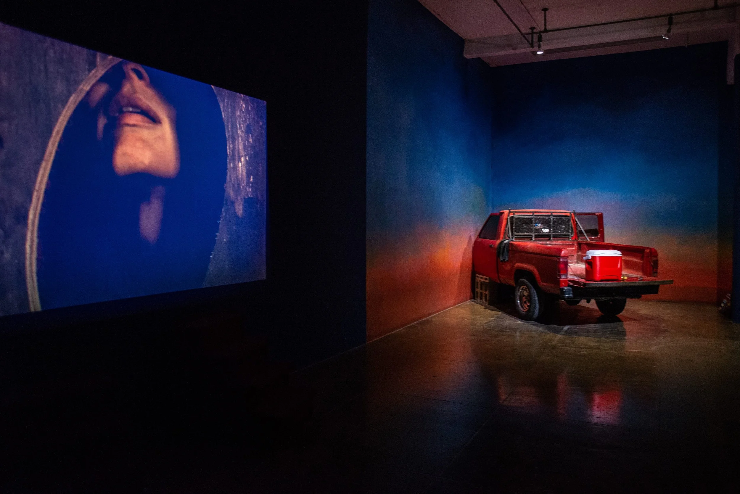 Jonesy Presents Hot Action At Artpace, Installation View, San Antonio, TX, 2022.