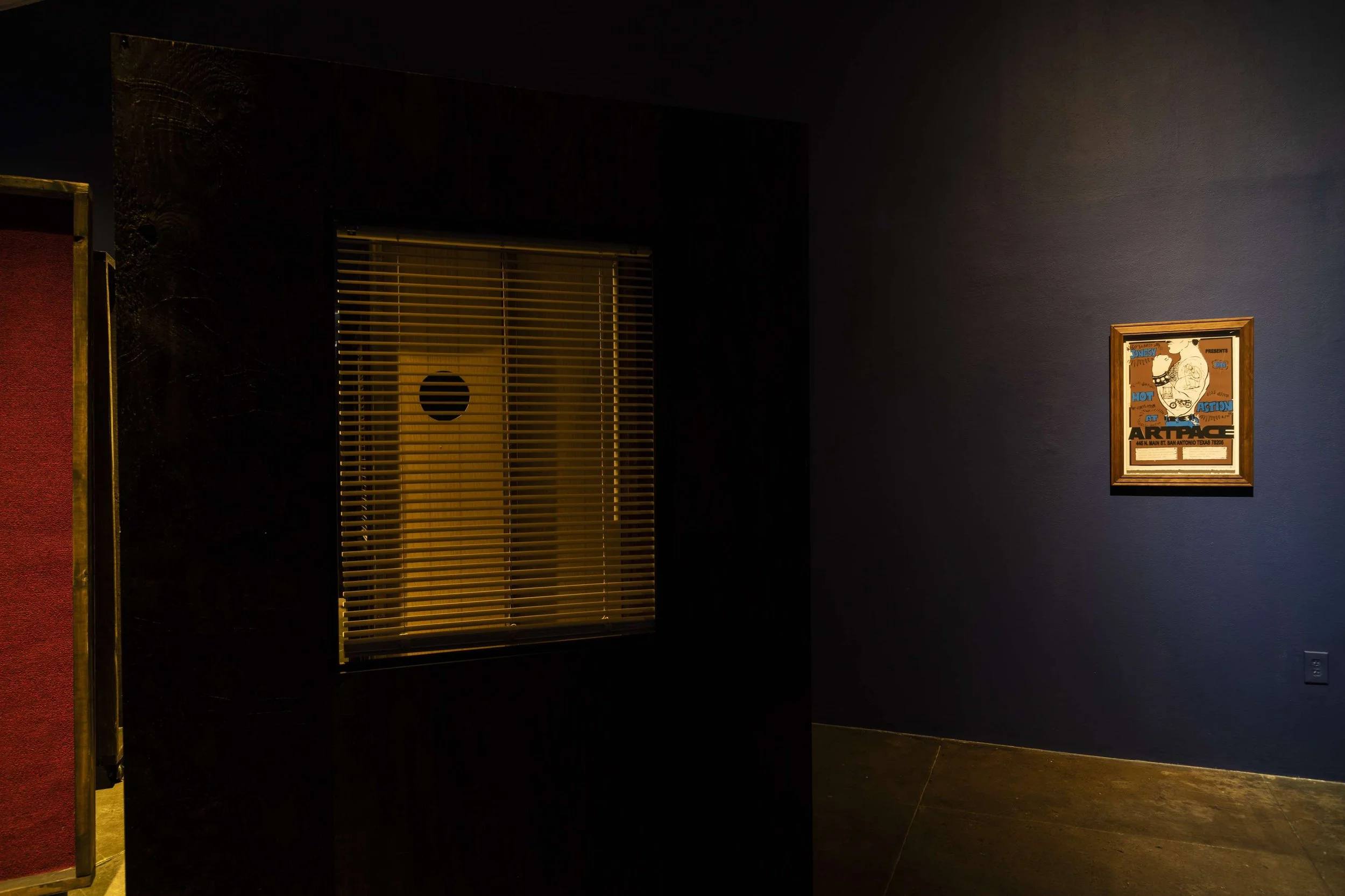 Jonesy Presents Hot Action At Artpace, Installation View, San Antonio, TX, 2022.