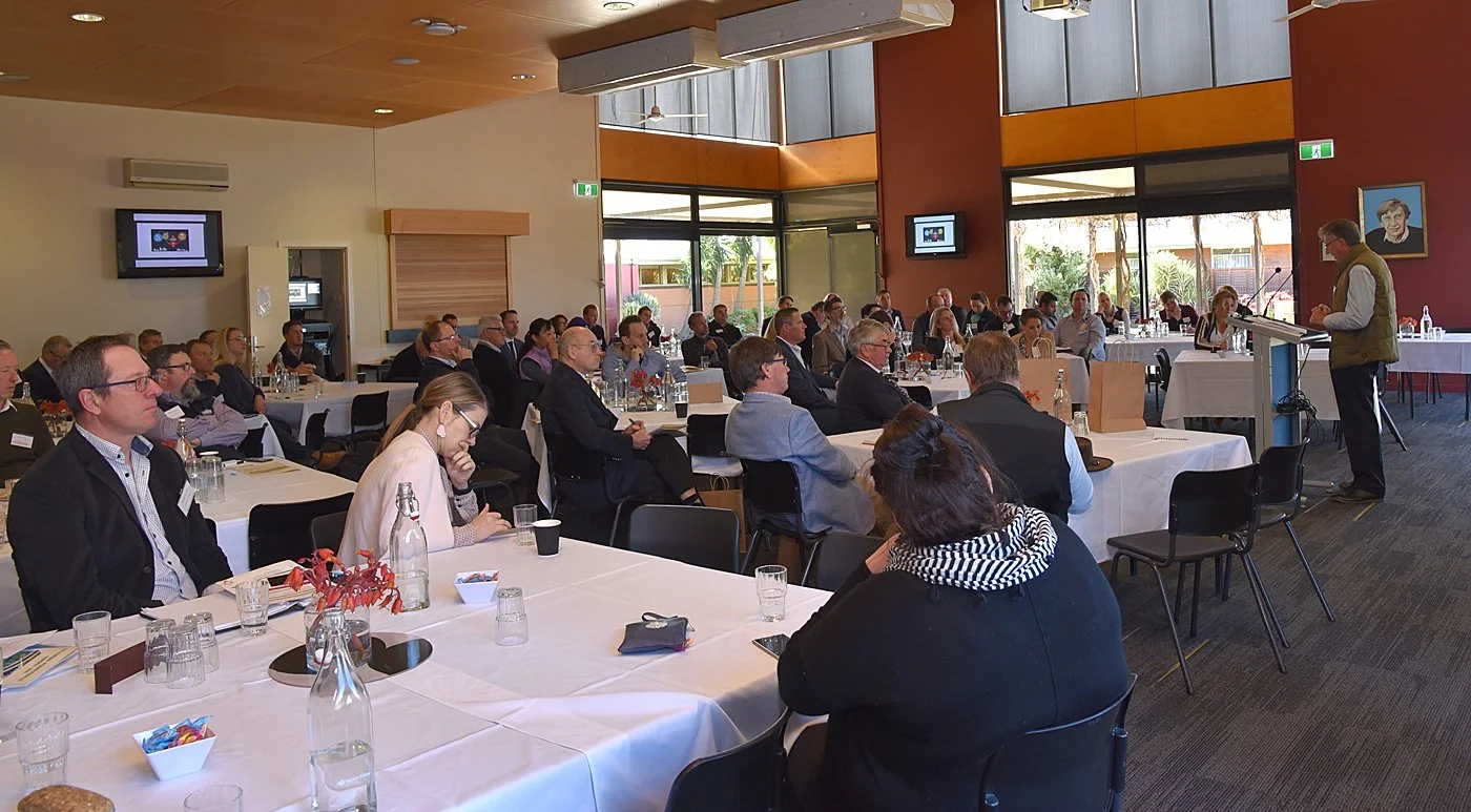 Summit delegates at Marcus Olden.JPG