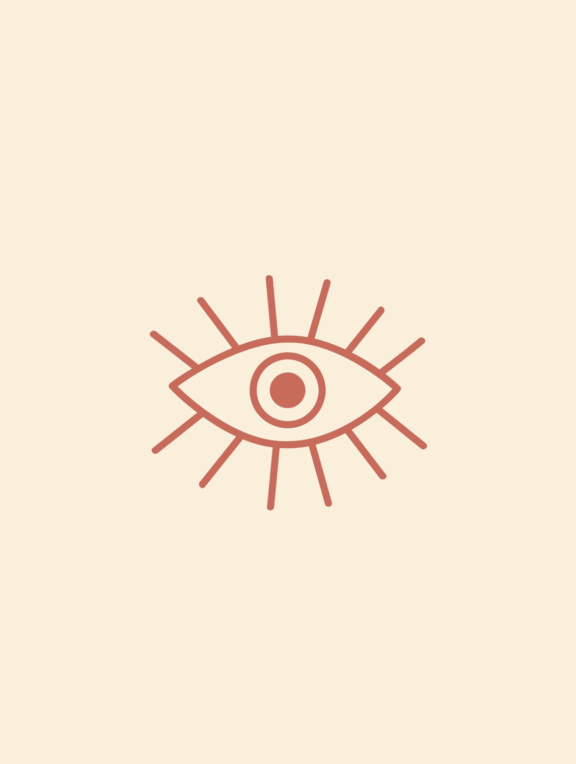Minimalist eye icon illustration