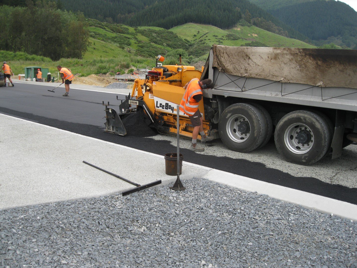  Pavement being placed 