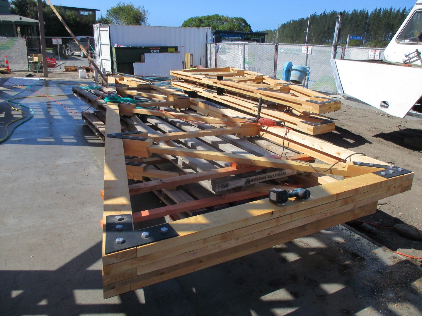  Macracarpa trusses made off site 