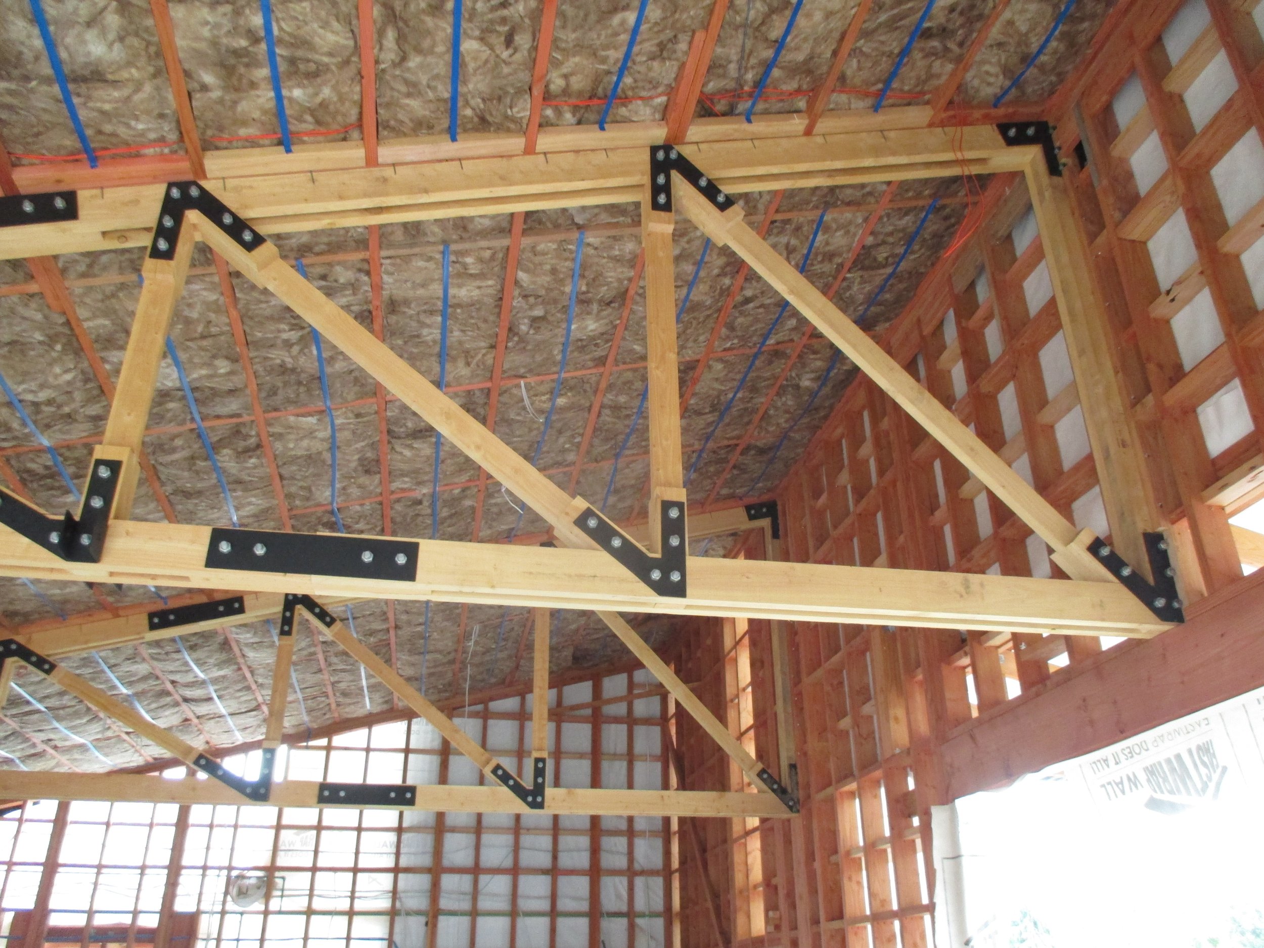  Trusses installed 