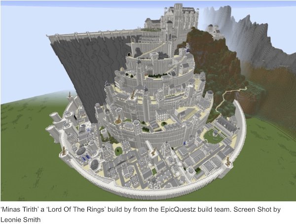 Minecraft Minas Tirith - A lord of the rings build 