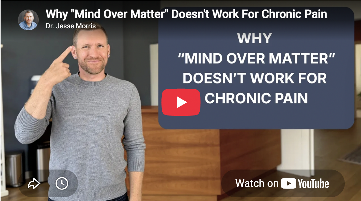 “Mind Over Matter” For Chronic Pain Maybe Not?