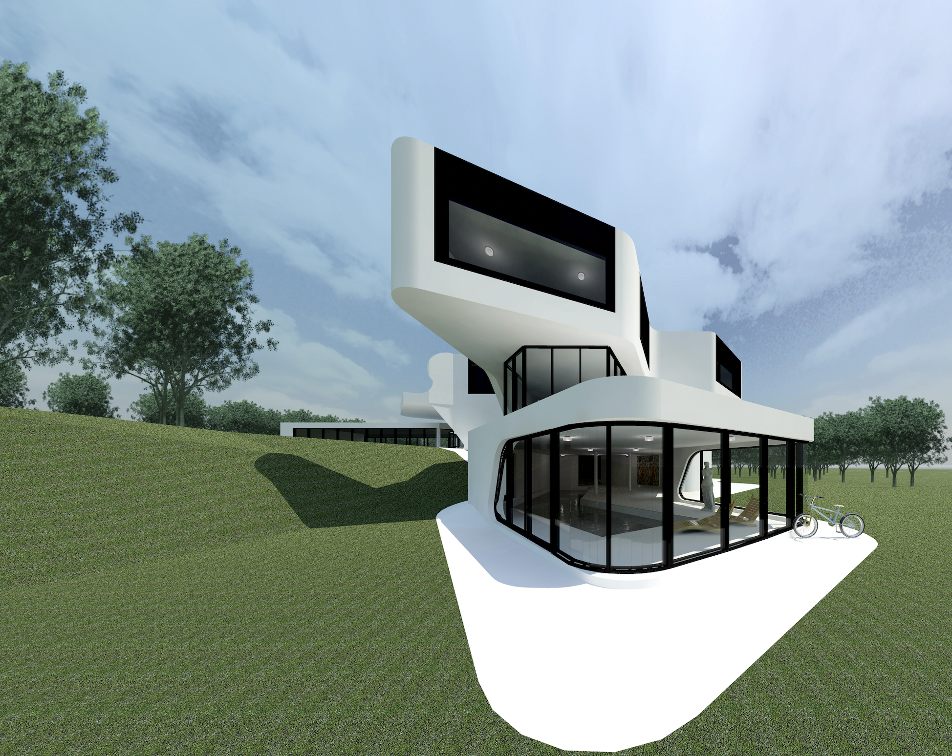 DupliCasa by J.MAYER H. Modeled and rendered on Revit.