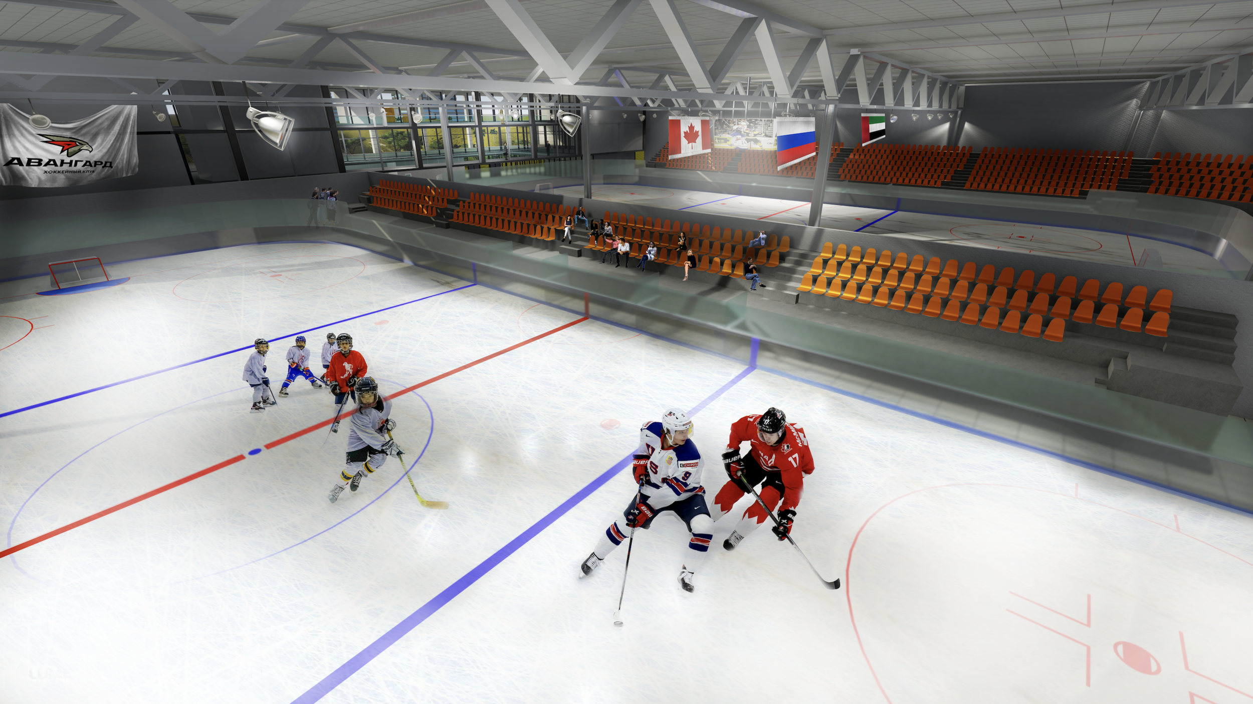 Duplays Sports Dome. Modeled on Google SketchUp. Rendered on Lumion and photoshop.