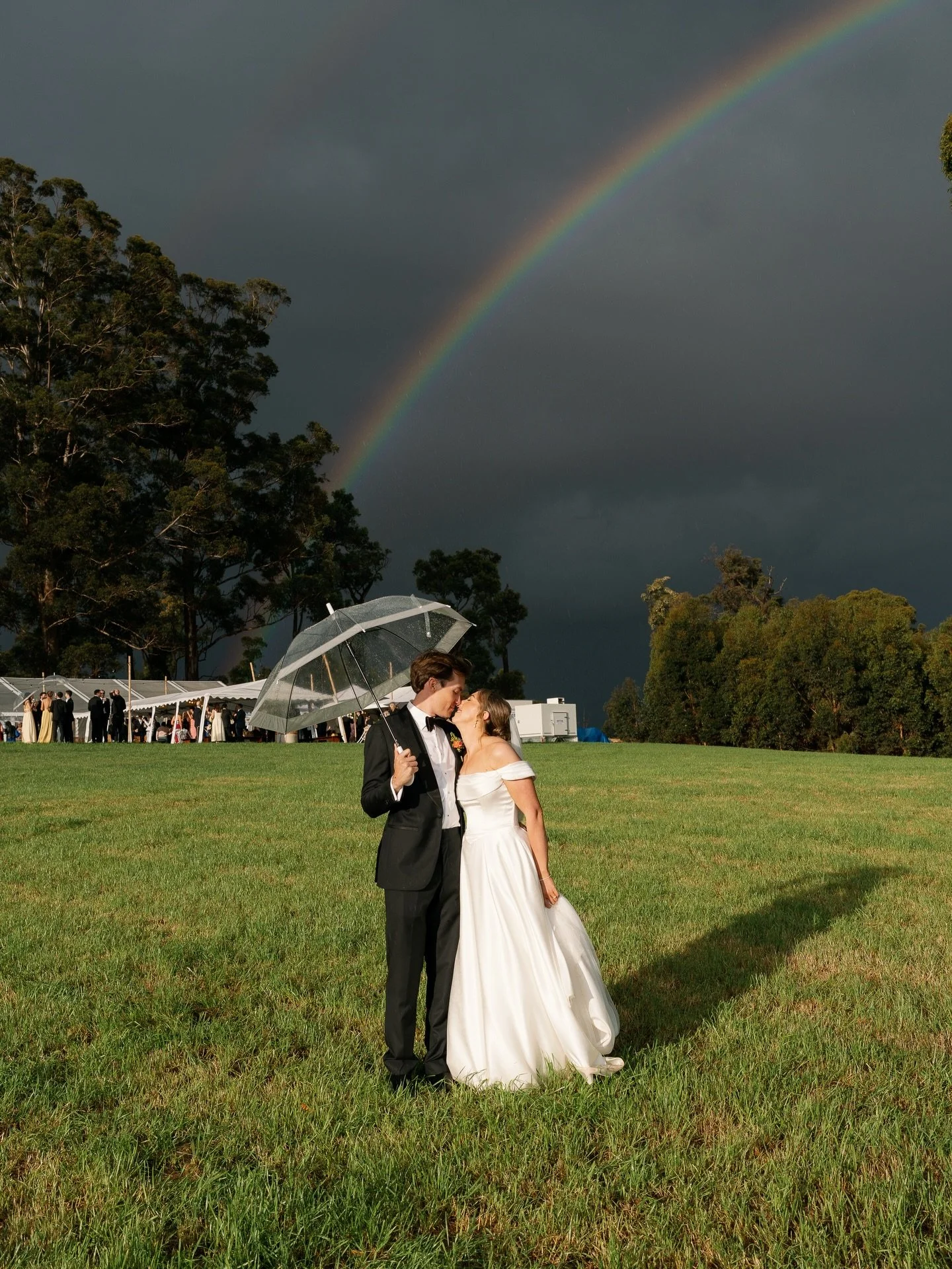 When the storm started to clear and the rainbow came out for Paris &amp; Nic 🥹 🌈