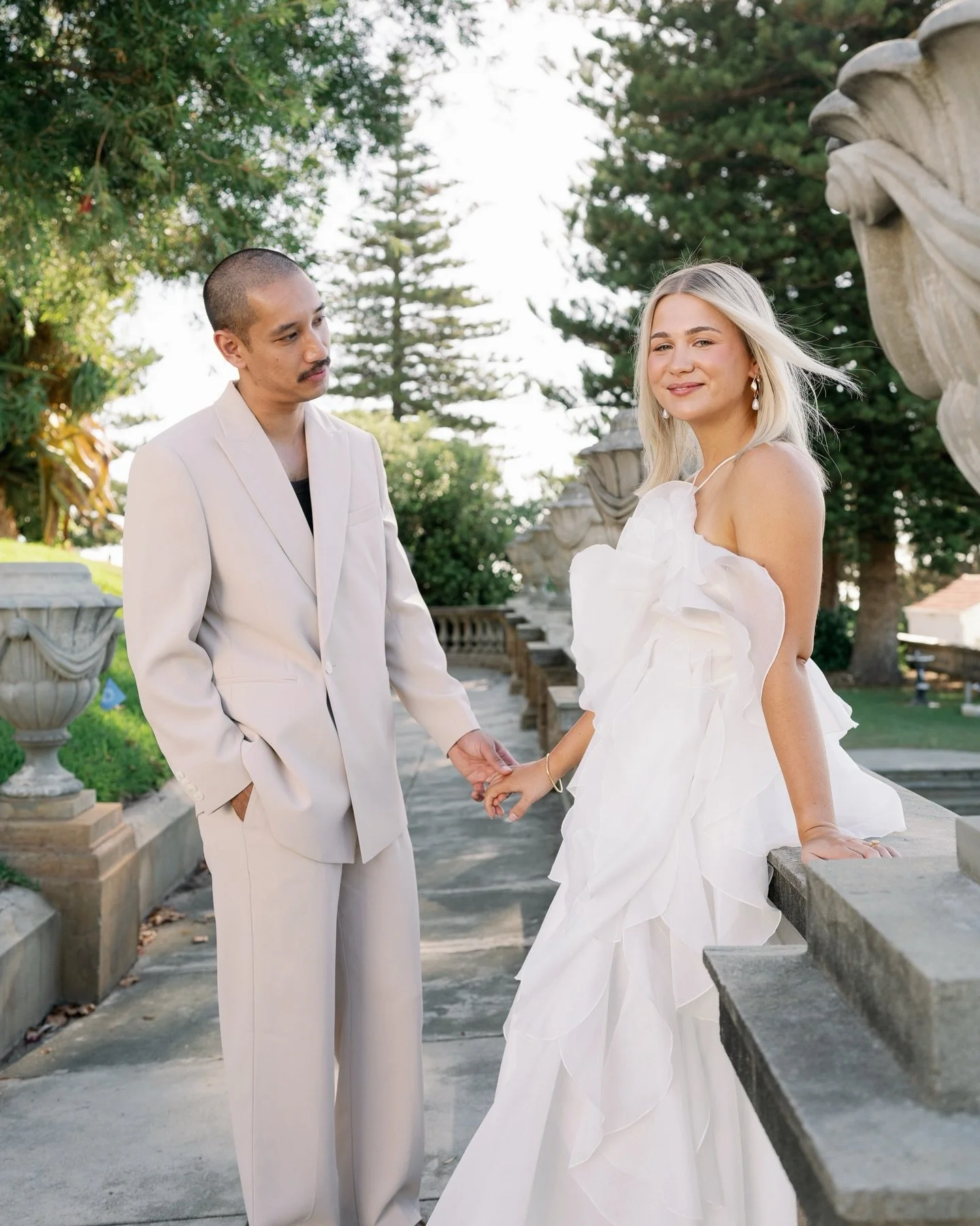 Remy &amp; Tim 🥂 We kicked off the week with their legal ceremony and portraits at Cottesloe Civic Centre, so they could maximise their time celebrating with all of their favourite people over the weekend at Assembly Yard. The most joyous day with t