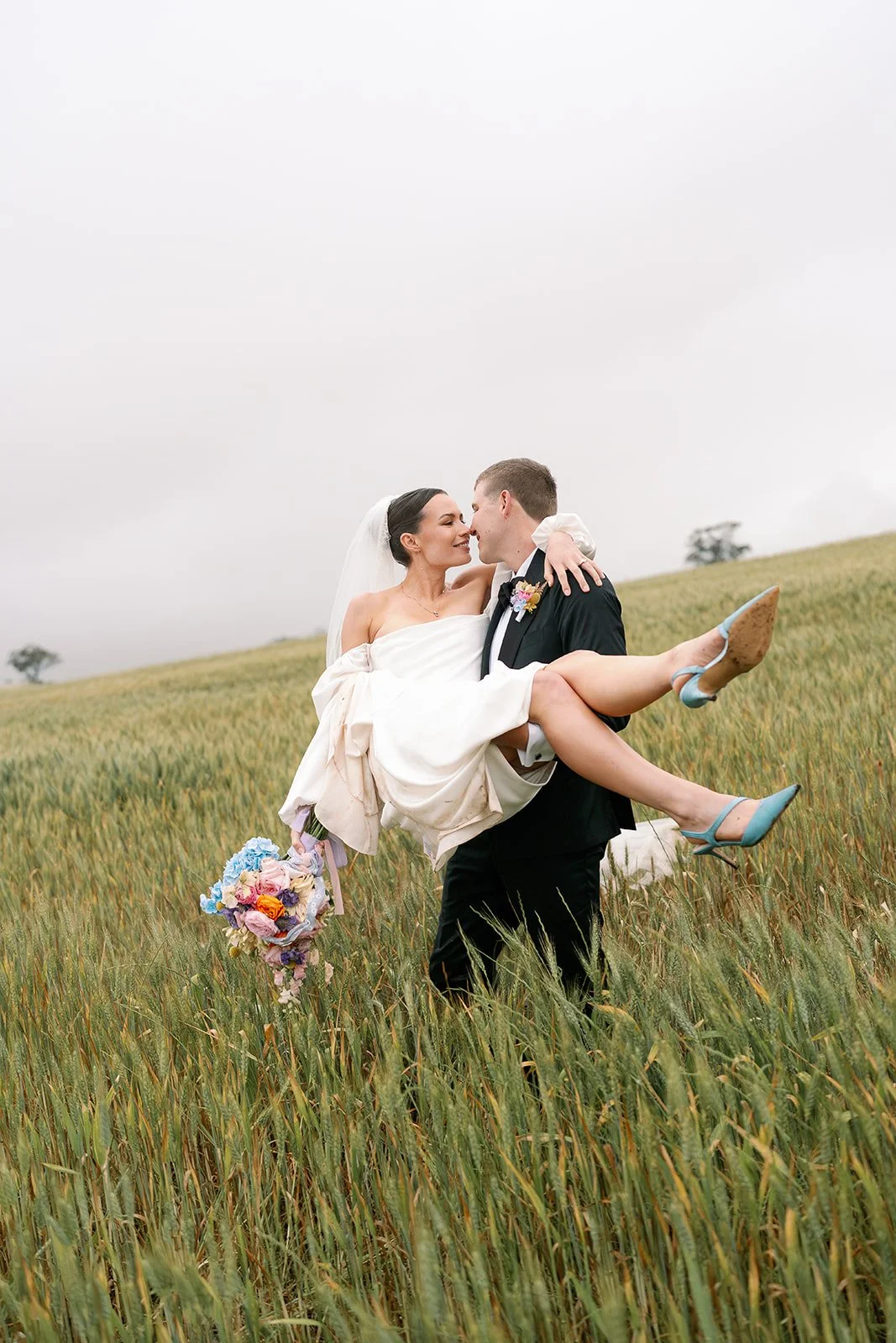 Lucy and Michael’s laid back wedding at their private property in Walebing