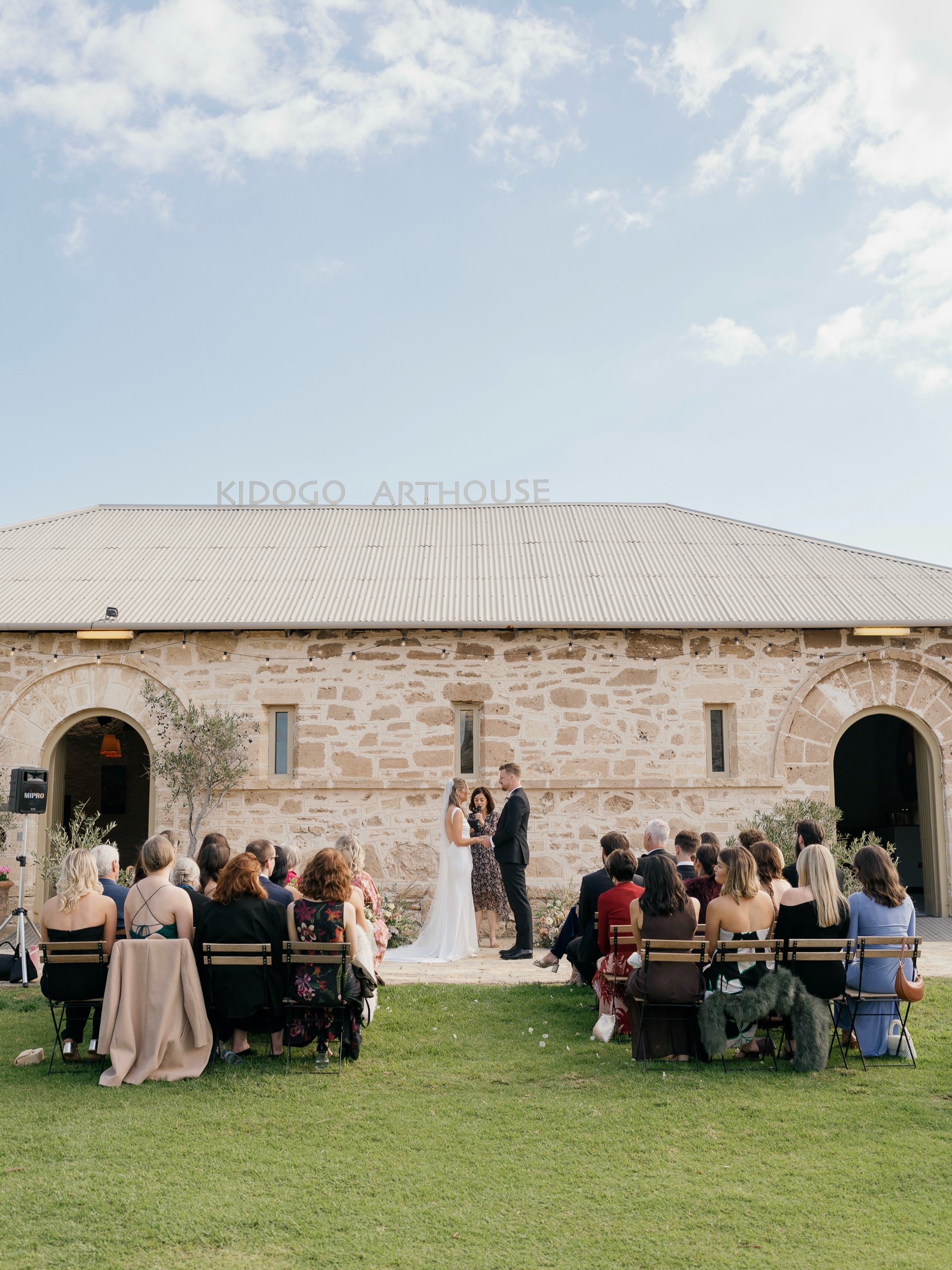 Intimate ceremonies with your favourite people. Kidogo Arthouse providing the backdrop for Courtney &amp; Sasha&rsquo;s special day 🥂