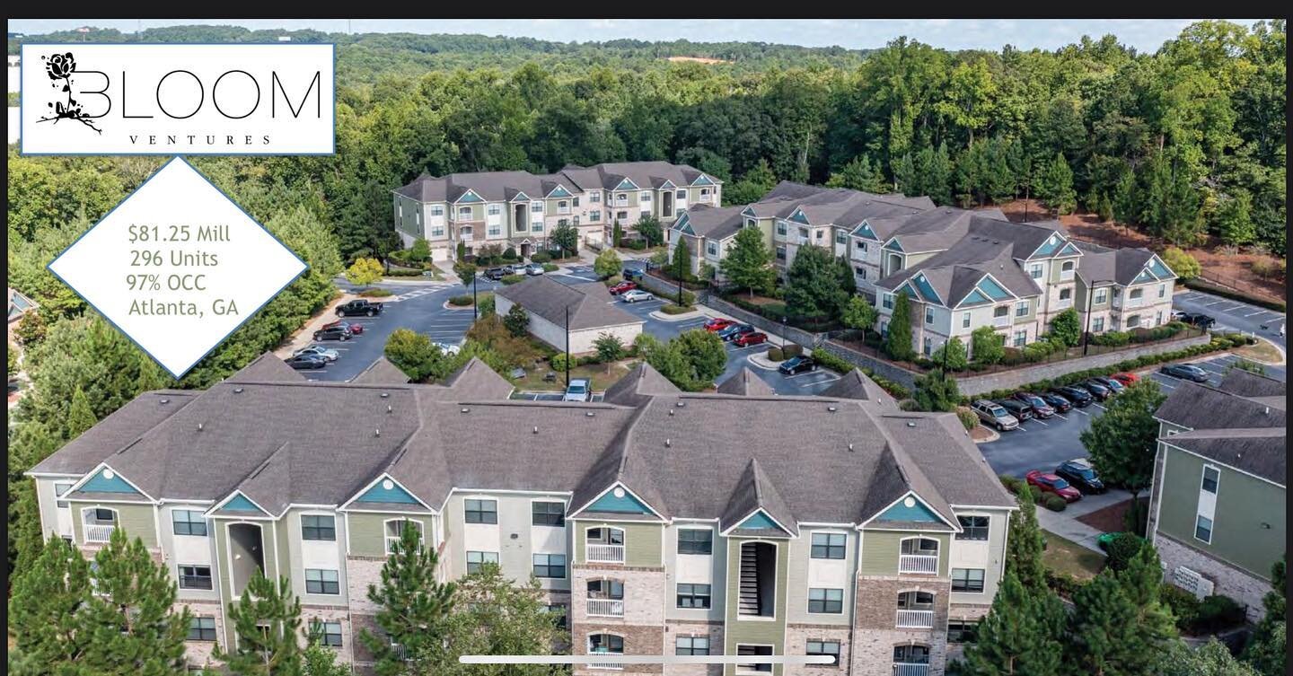 $81.25 mil 
296 Units 
97% Occupied
Located in Atlanta, GA
Reach out if you would like to learn more 

#realestate #investing #passiveincome