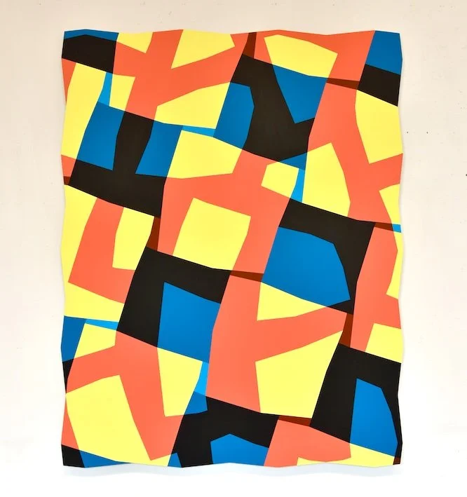 Kaprise 2 (2025), akryl på MDF, 155 x 120 cm