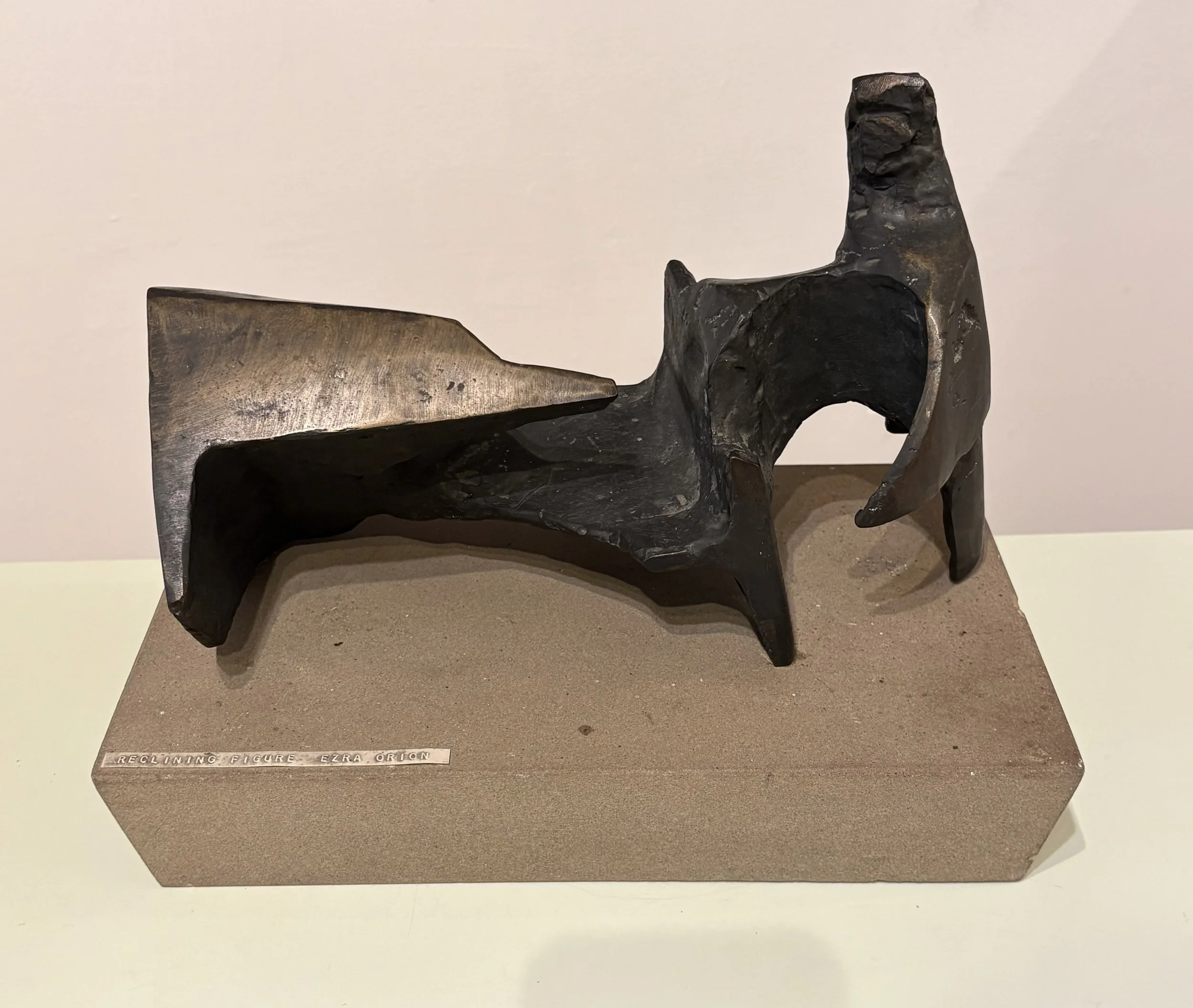 20th Century Sculpture 'Reclining Form' by Ezra Orion, 1965 