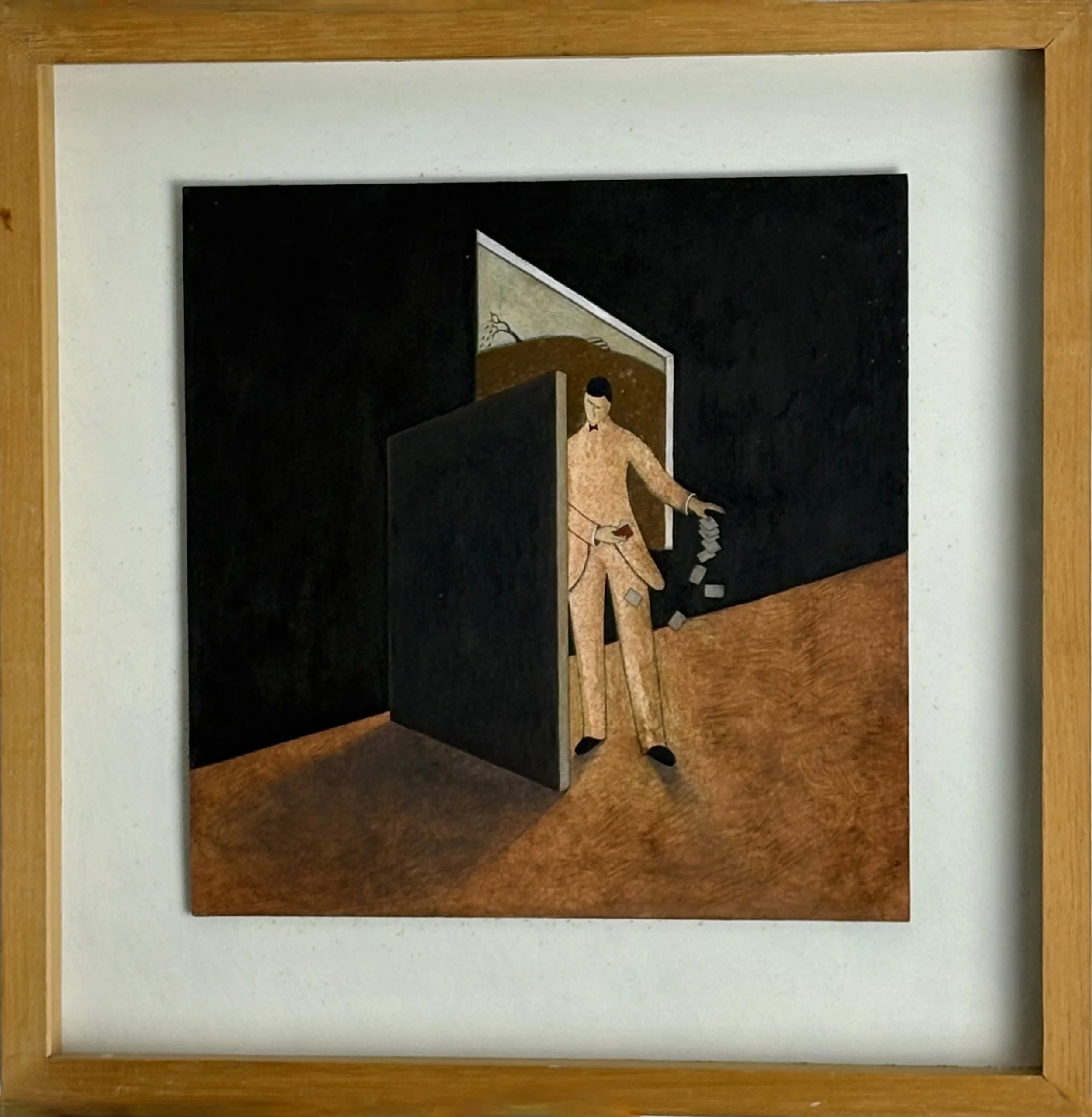 Andrew Lanyon, (British 1947-) 'The Conjuror', oil on board, 1979 £1600