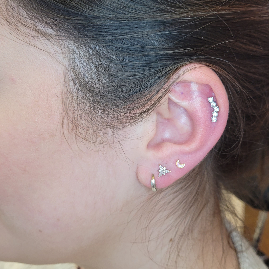 With Genevieve Piercings curated ear piercing party sparkle specialist jewellery styling laser kings ship tattoo Southsea Portsmouth tattoo kingsshiptattoo femalepiercer piercings with genevieve curated ear specialist piercings multiple piercings s