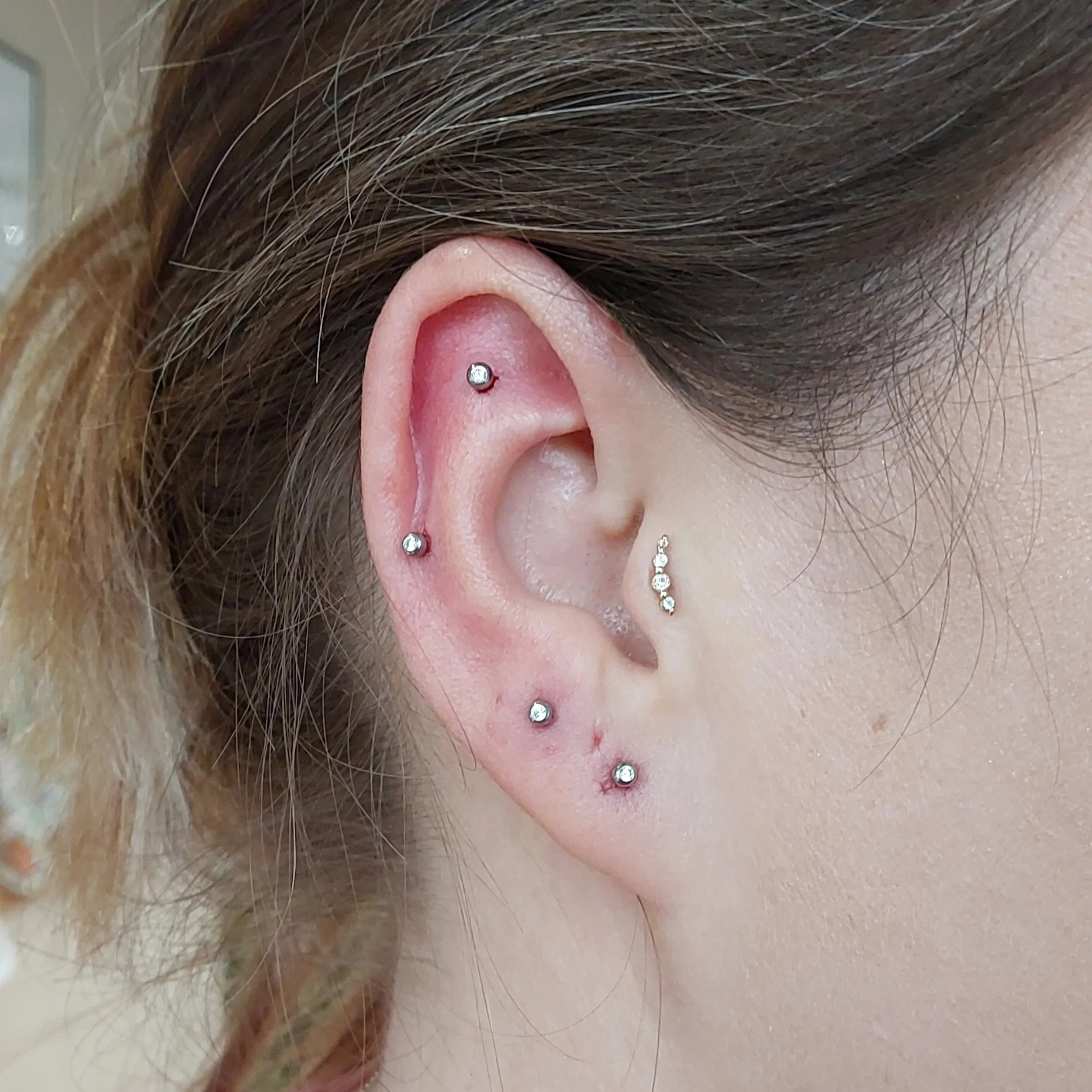 With Genevieve Piercings curated ear piercing party sparkle specialist jewellery styling laser kings ship tattoo Southsea Portsmouth tattoo kingsshiptattoo femalepiercer piercings with genevieve curated ear specialist piercings multiple piercings s