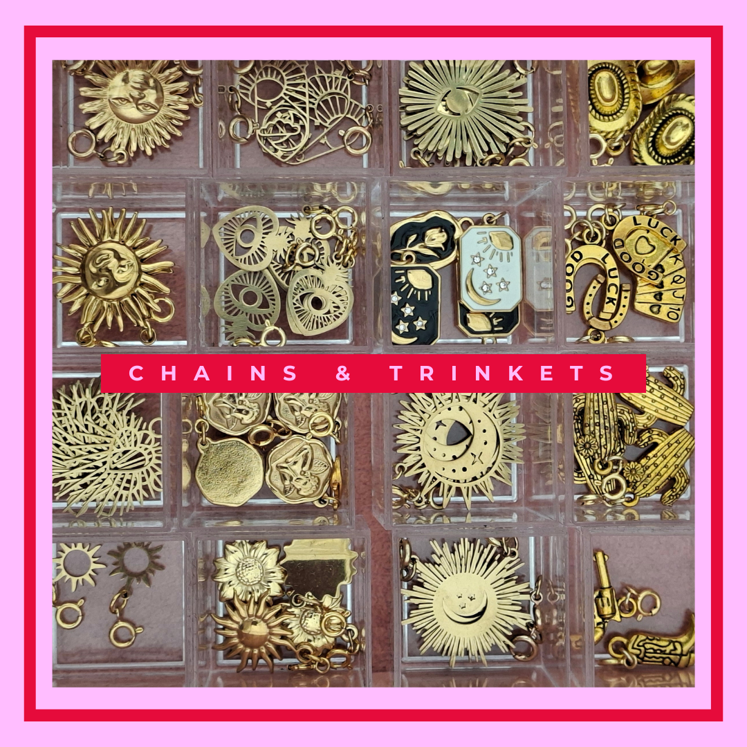 chains and trinkets custom charm necklace bar