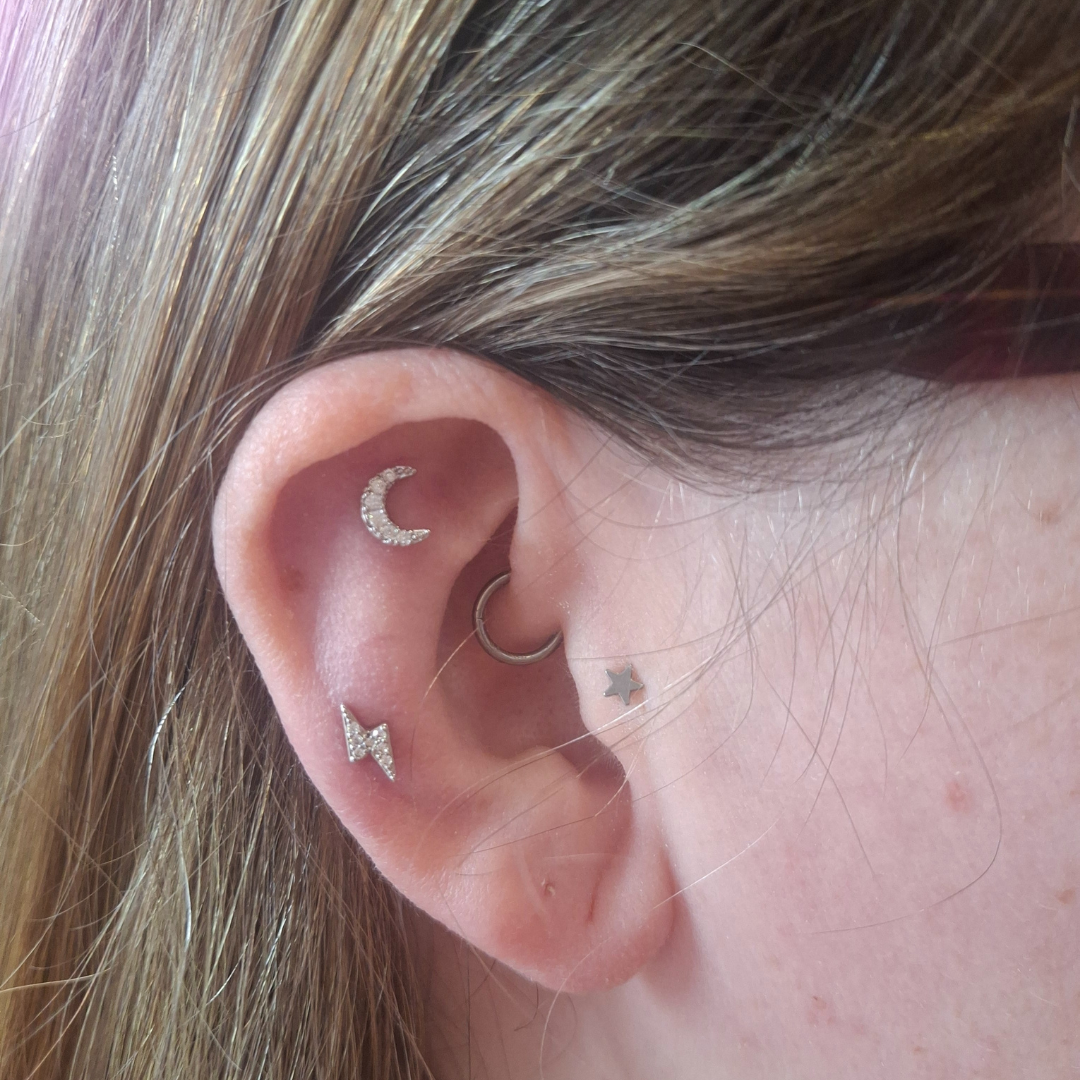 With Genevieve Piercings curated ear piercing party sparkle specialist jewellery styling laser kings ship tattoo Southsea Portsmouth tattoo kingsshiptattoo femalepiercer piercings with genevieve curated ear specialist piercings multiple piercings s
