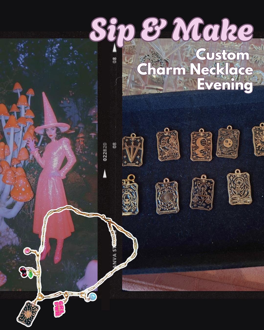 Necklace Sip & Make * Saturday 17 October  *  6:30pm - 7:30pm