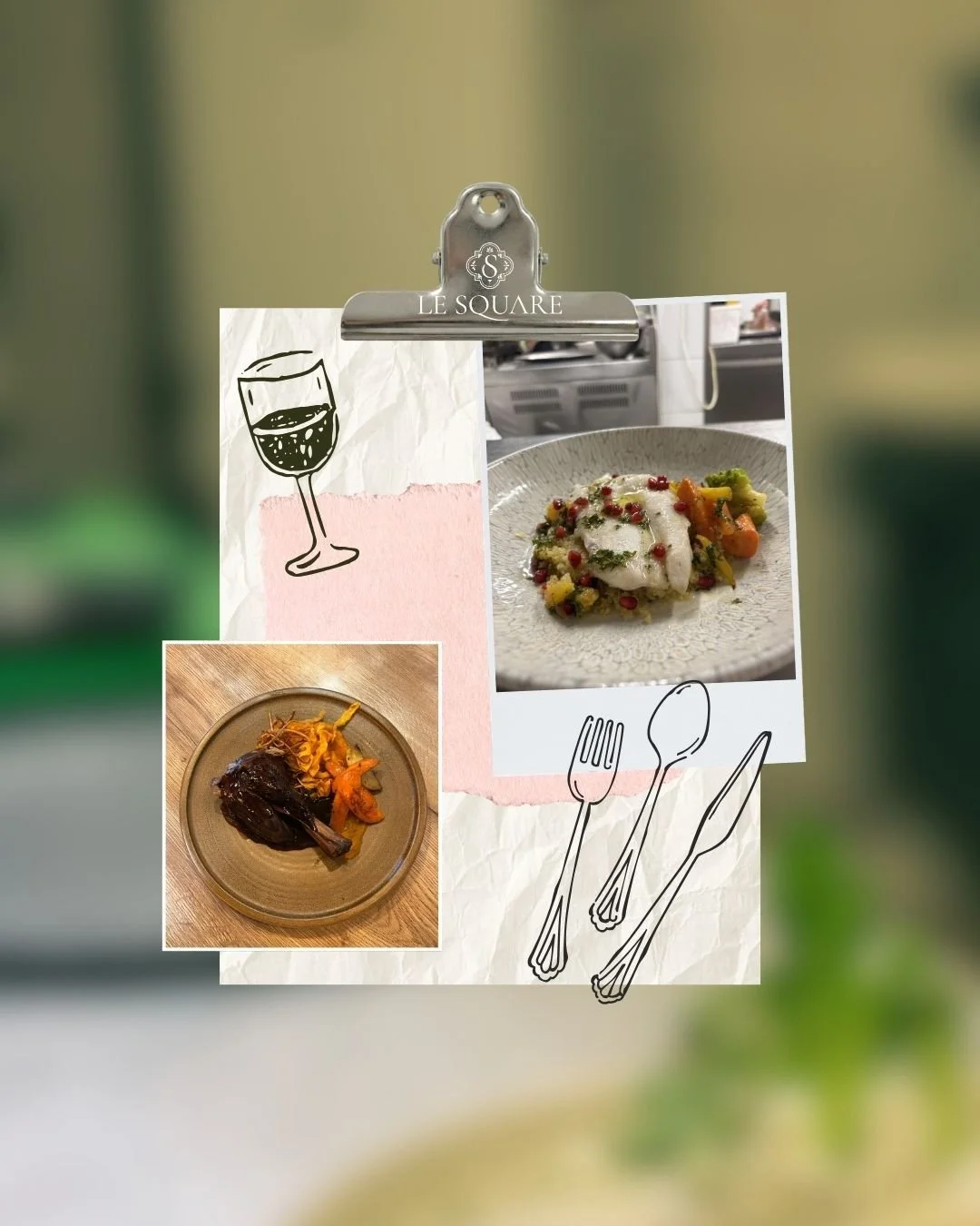 Au Square, chaque assiette est pens&eacute;e dans les moindres d&eacute;tails.

Derri&egrave;re le dressage et les textures, il y a surtout le travail du produit.
On le cuisine simplement, avec pr&eacute;cision, pour en garder l&rsquo;essentiel : 