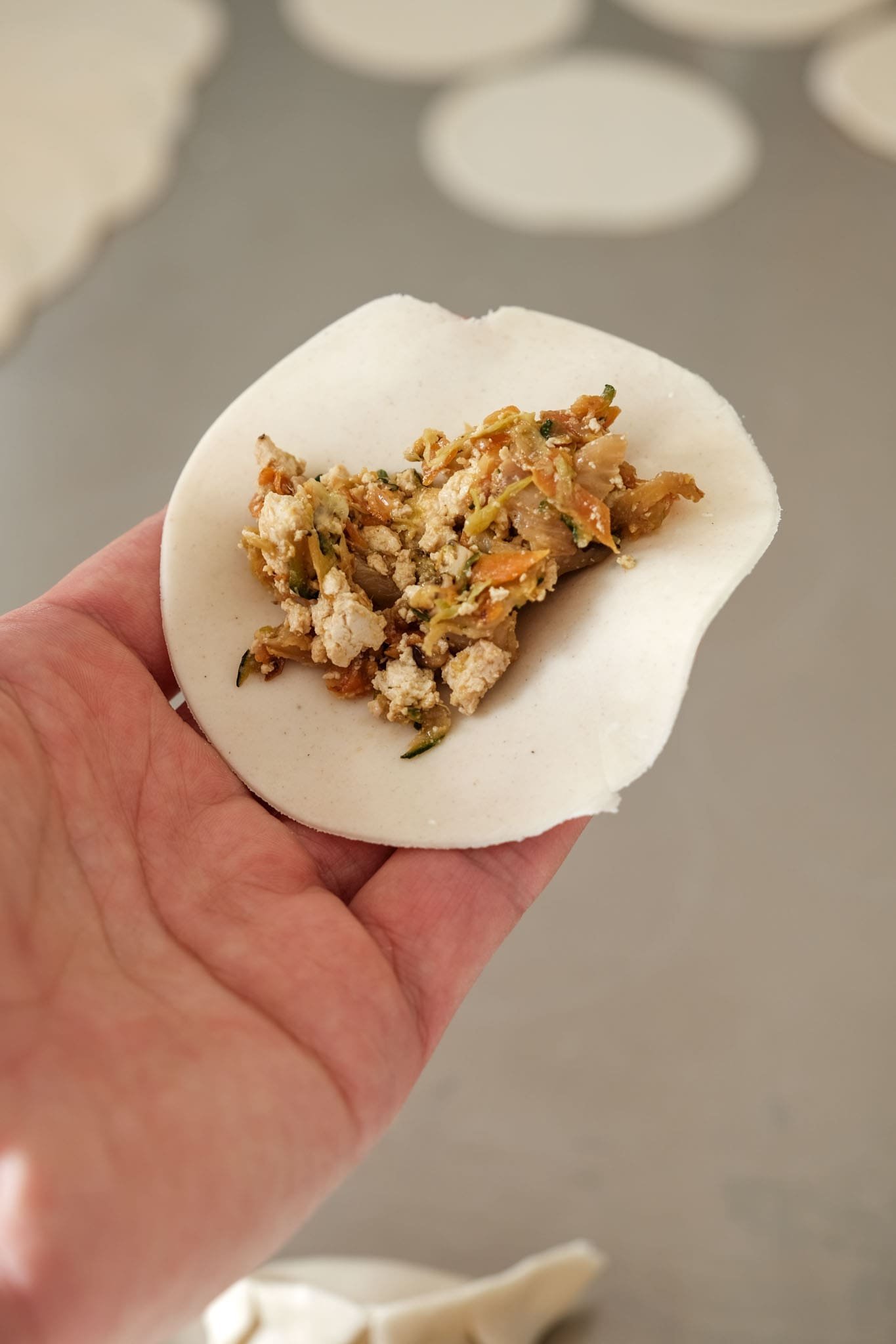 Gyozas végétariens shiitakés et tofu