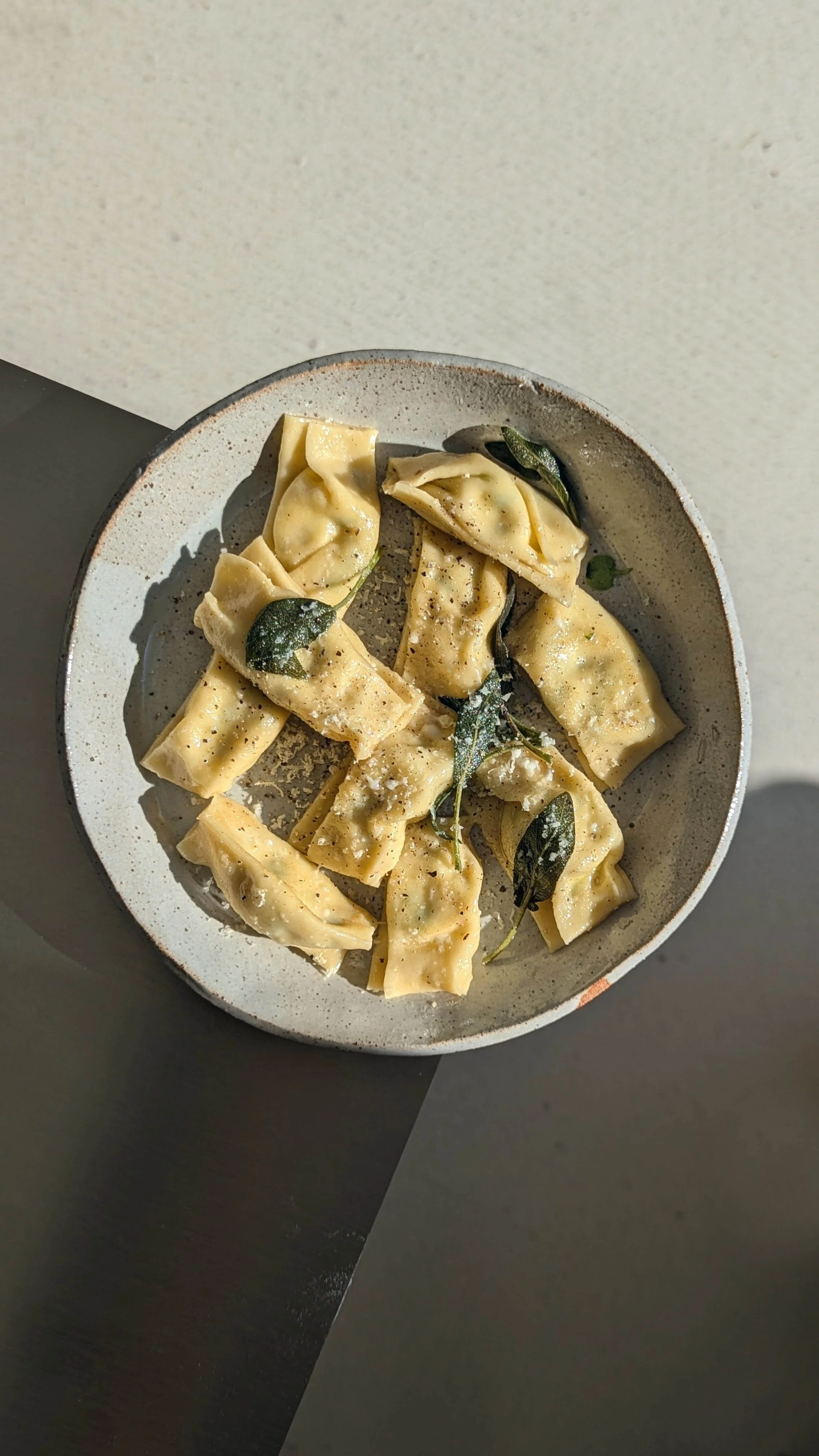Agnoletti aux champignons et ricotta
