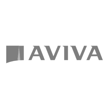 Aviva logo with a blue and green graphic and blue text