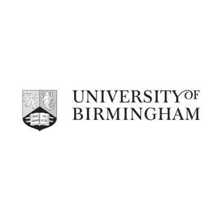 University of Birmingham logo featuring a shield with an open book and a tree.