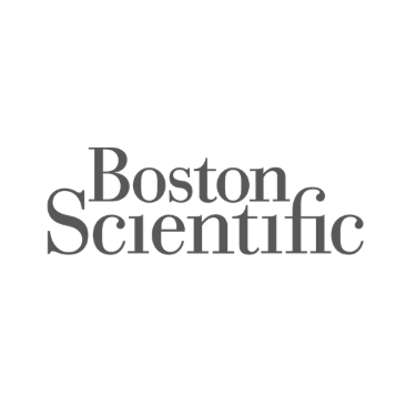 Boston Scientific logo with blue text on a white background.