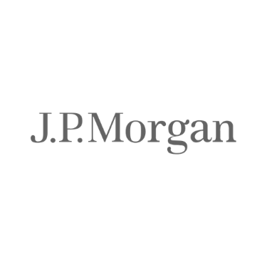 J.P. Morgan logo with brown text on a white background.