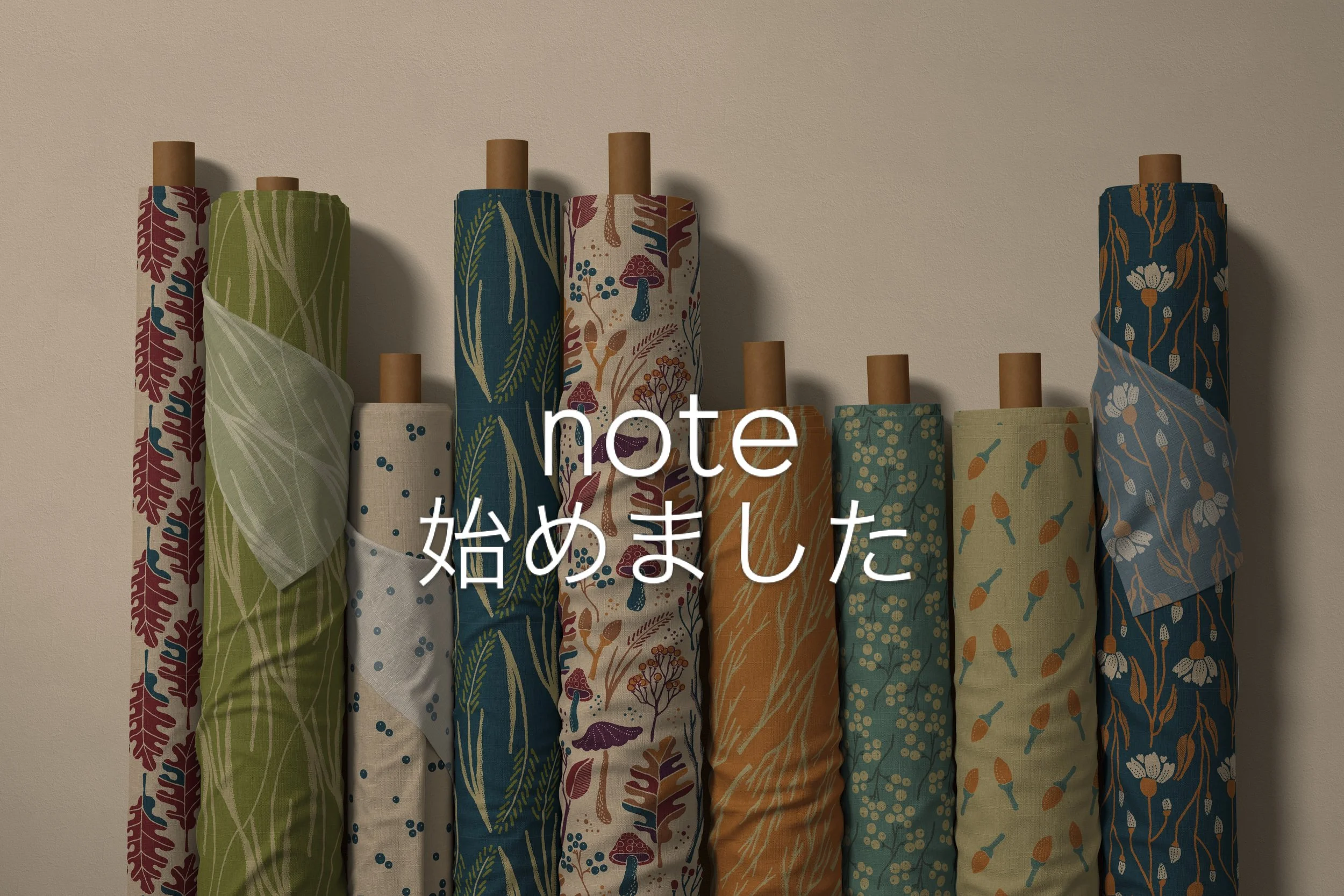 I&rsquo;ve started a note! 🌿

I&rsquo;ll be sharing more about my surface design, fabrics, creative process, and the stories behind my work.

I&rsquo;ll be writing mainly in Japanese, but note now offers automatic translation for readers around the 