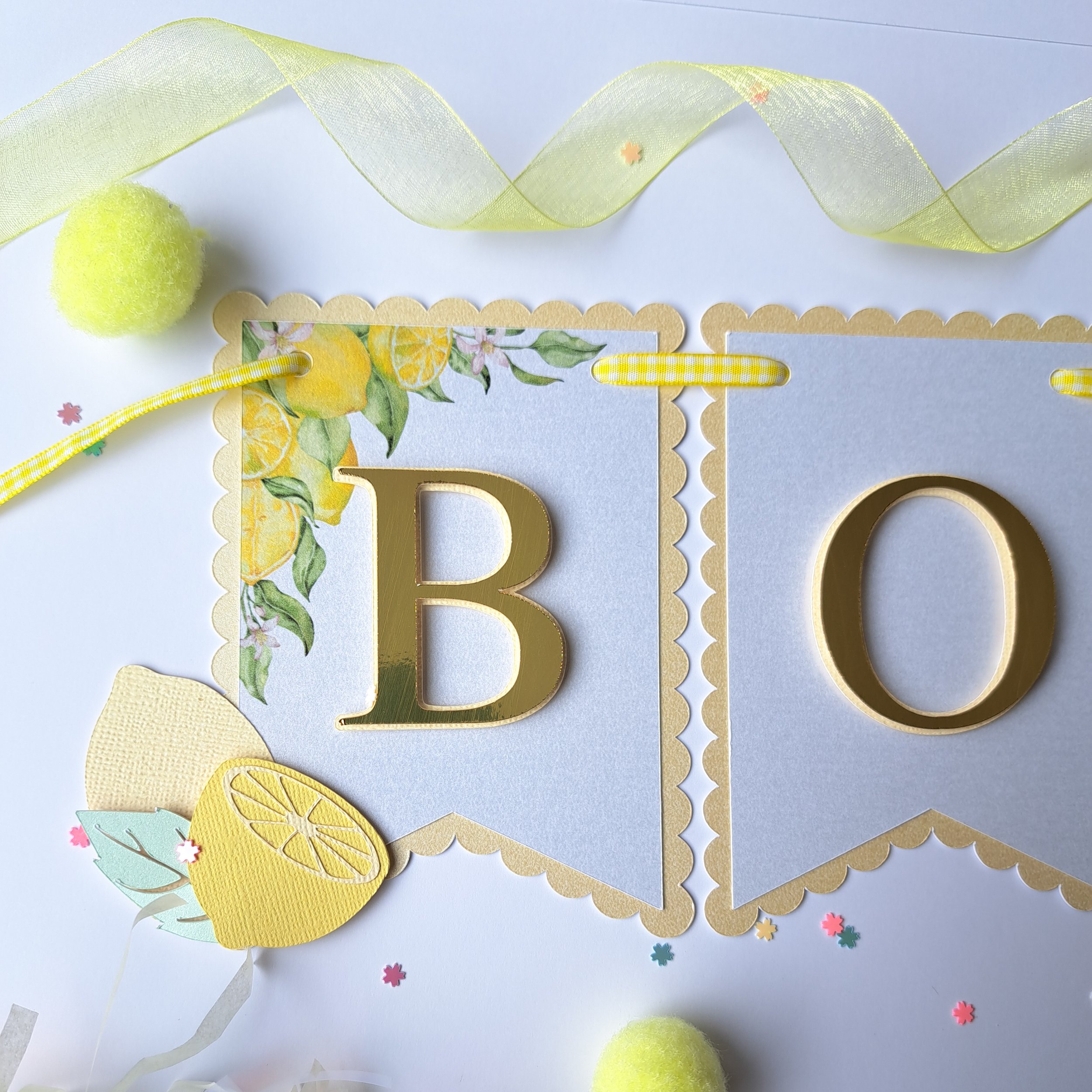 Personalised Lemon Birthday Banner