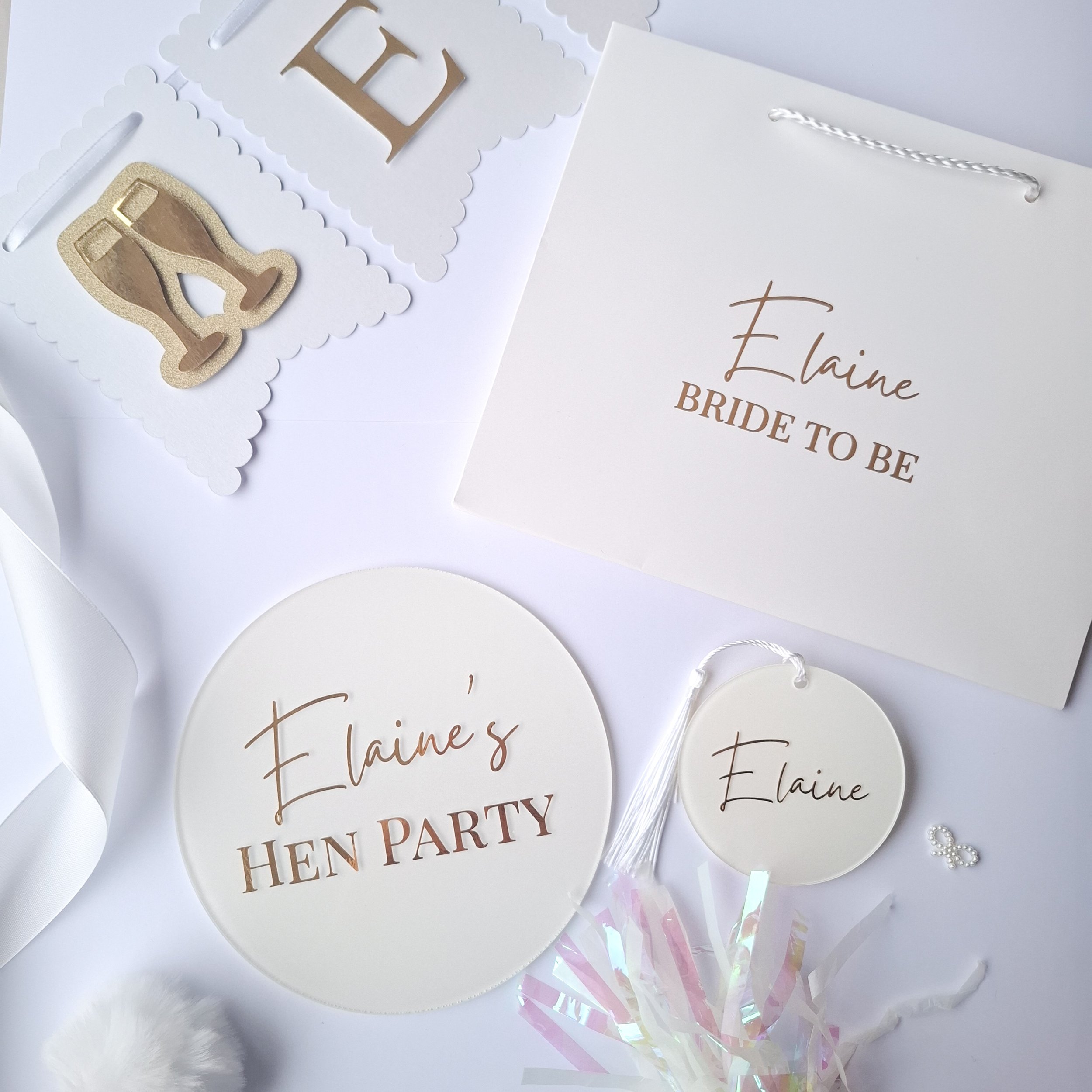 Personalised Hen Party Bride Bundle