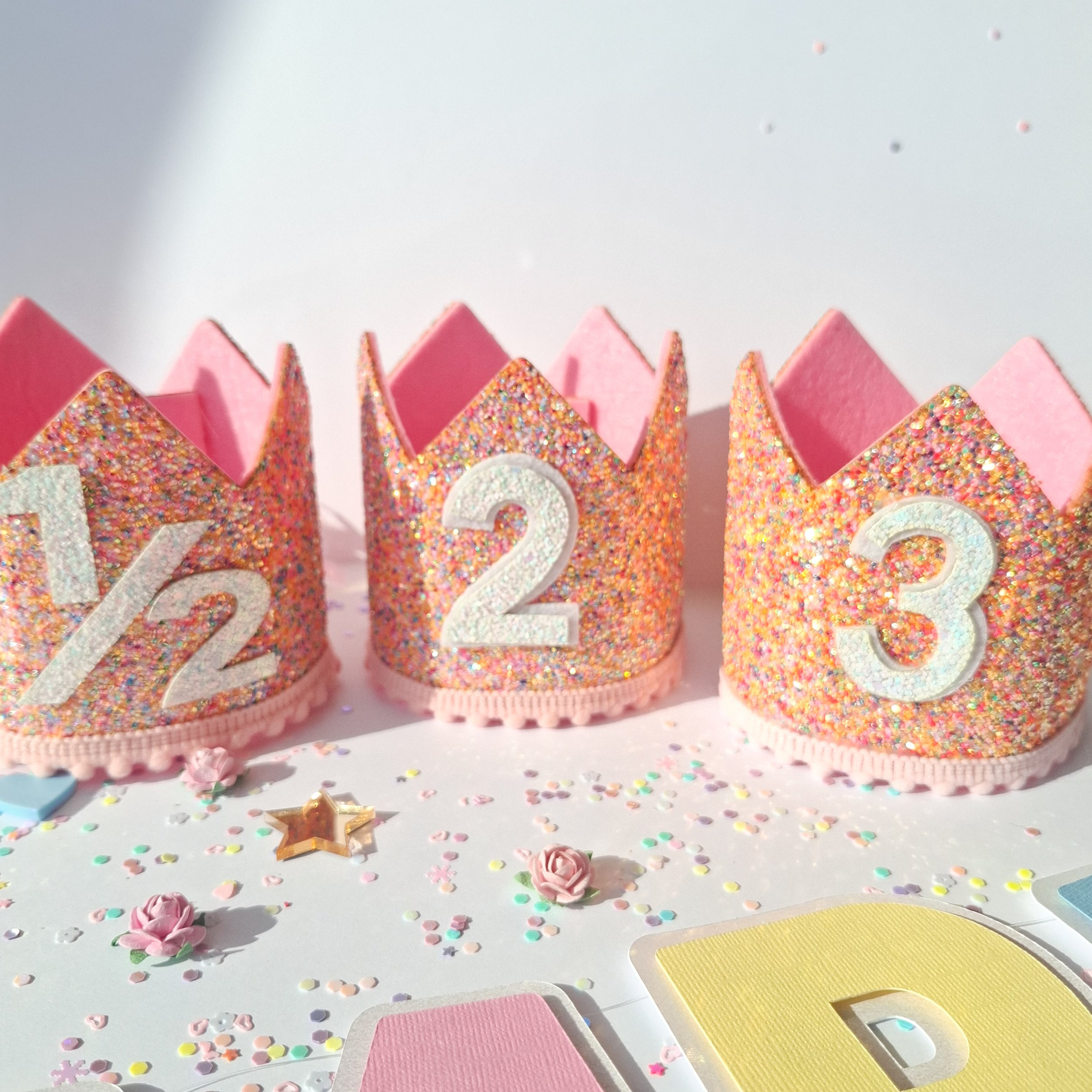 Glitter Rainbow Party Hat | Ages 6 Months – 4 Years