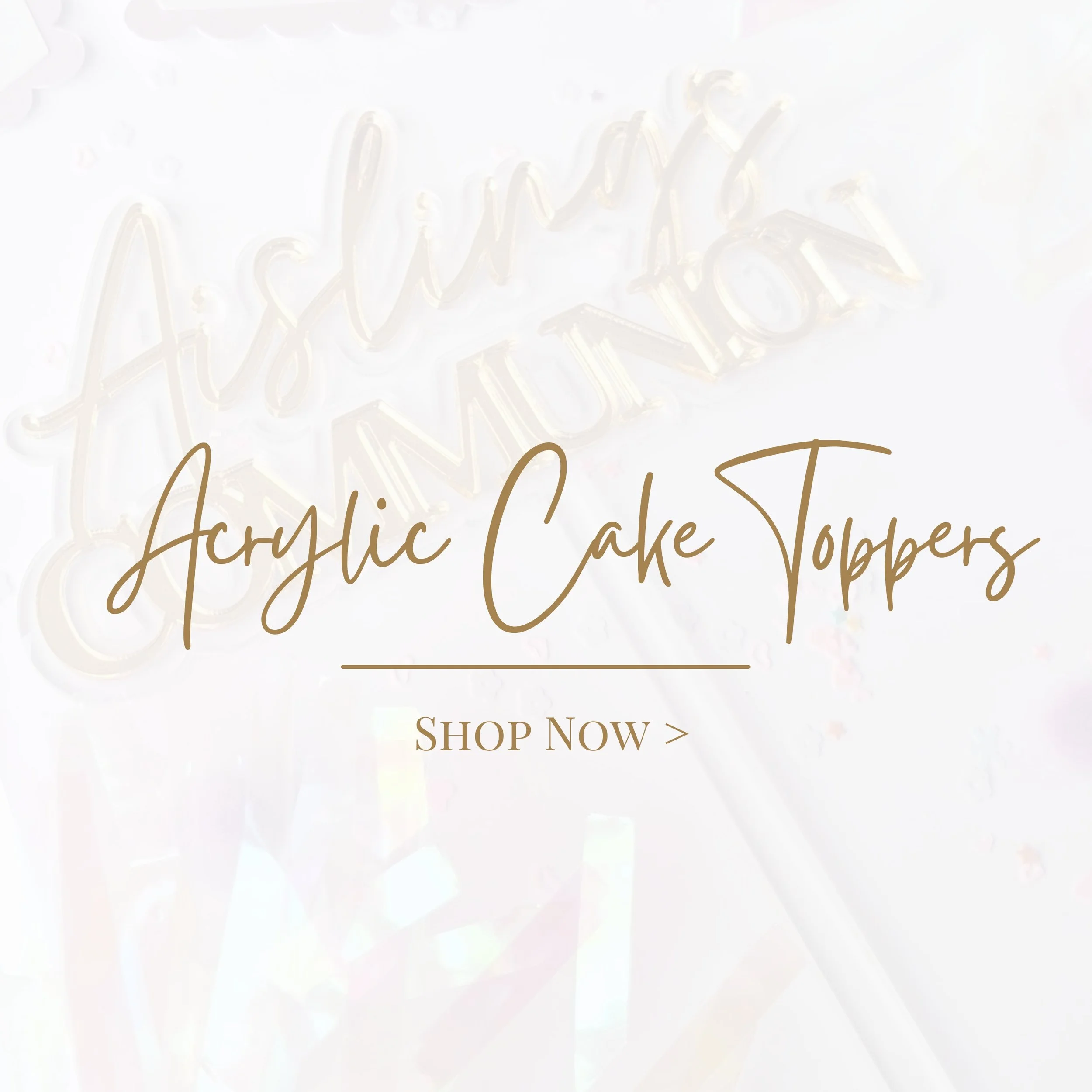 Personalised Acrylic Cake Toppers