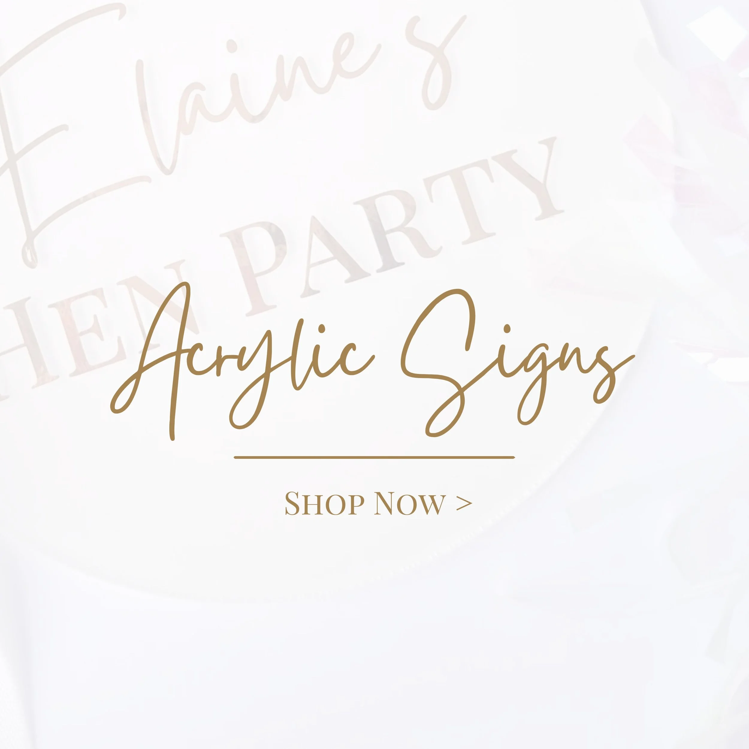 Personalised Acrylic Signs