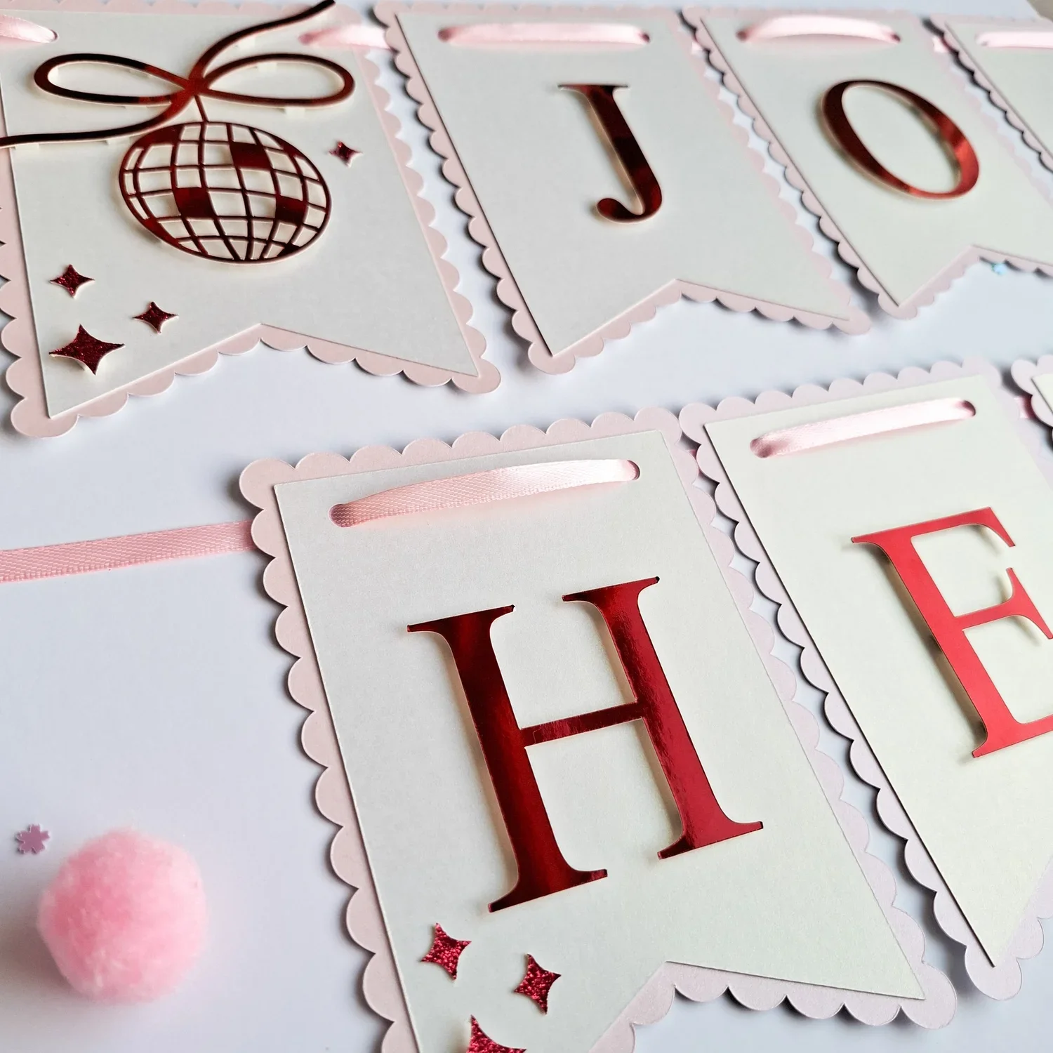 Personalised Pink and red hen party banner.webp