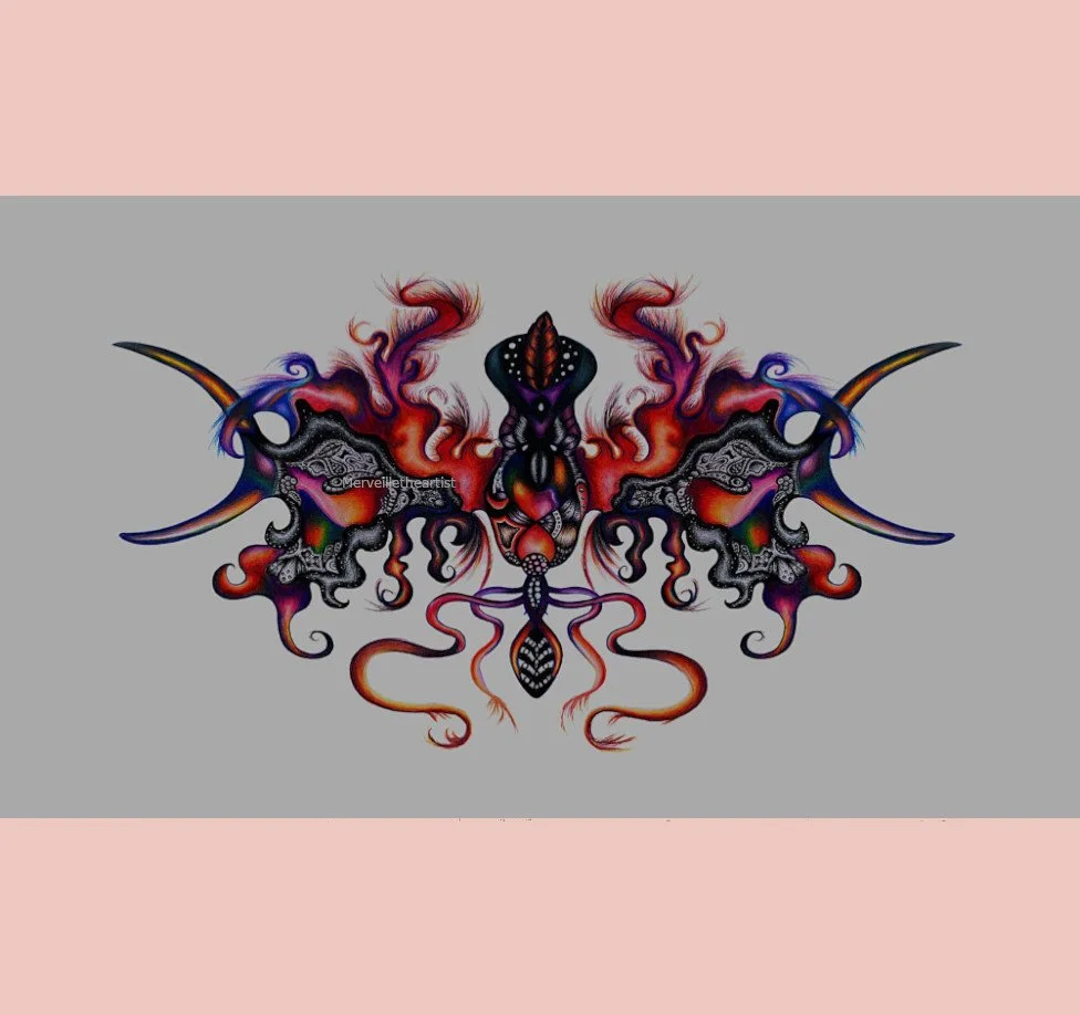 Black Phoenix - Digital Fine Art Wallpaper