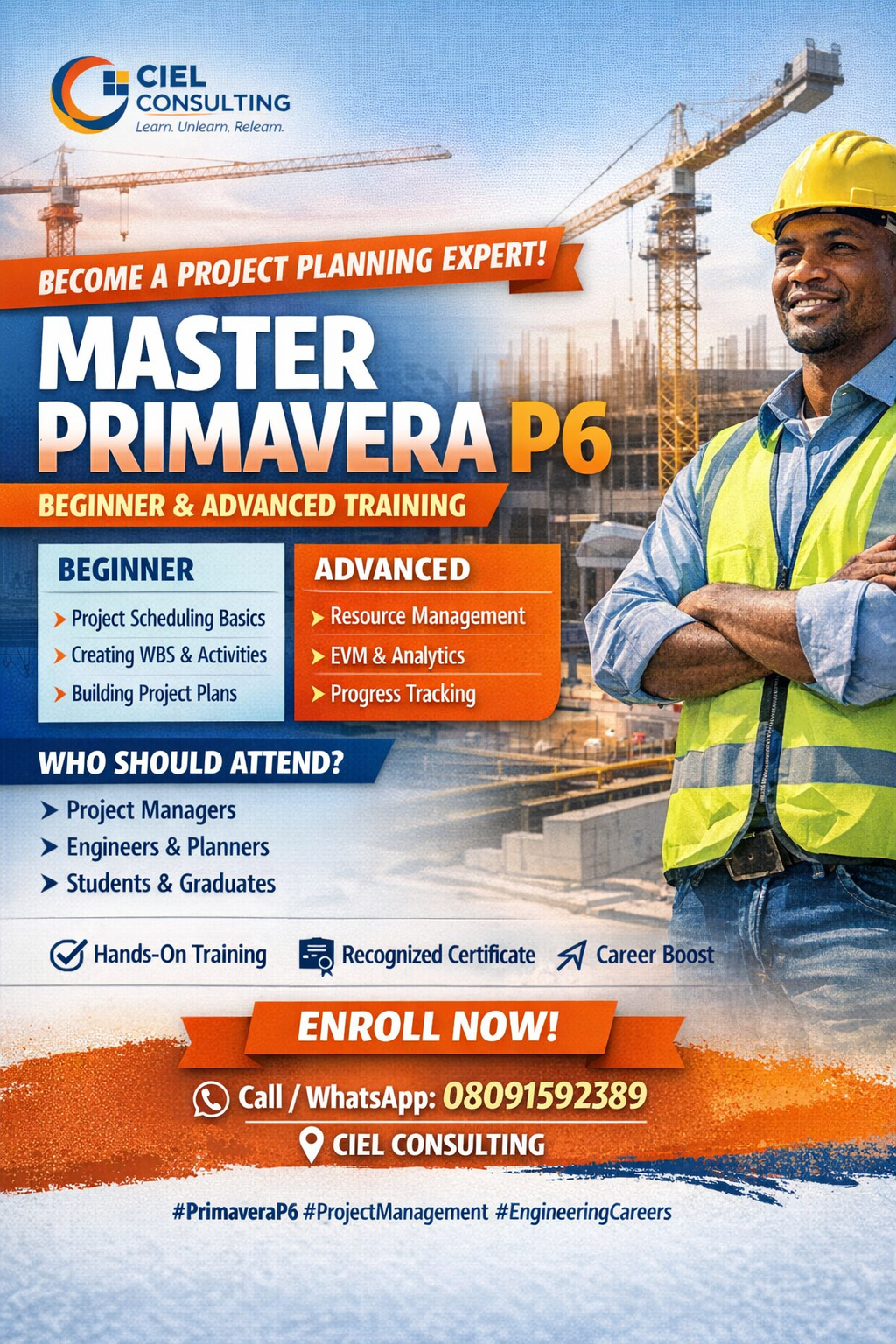 📊 Master Project Scheduling with Primavera P6 (Beginner &amp; Advanced)